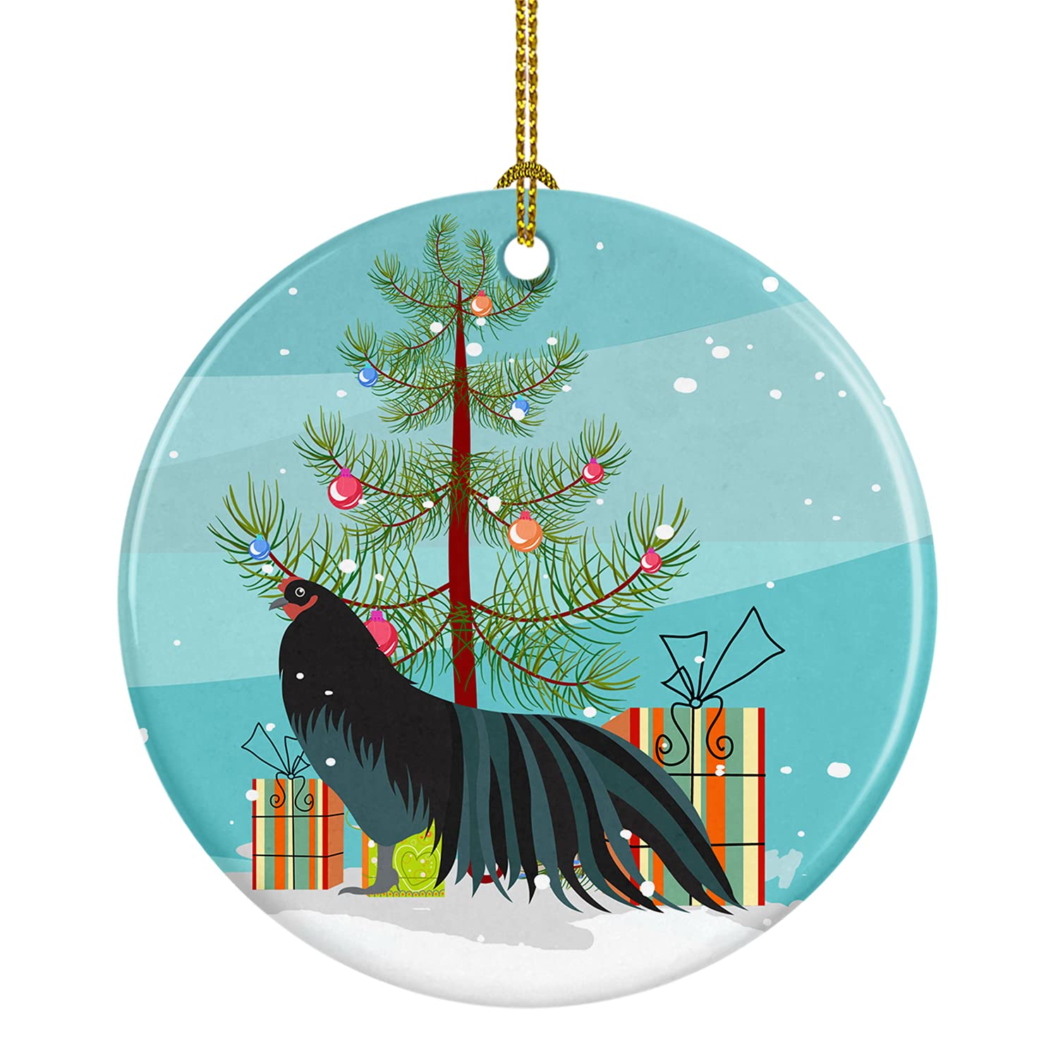 Carolines Treasures Sumatra Chicken Christmas Ceramic Ornament