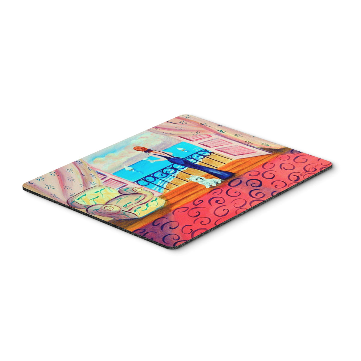 Caroline'S Treasures Mouse/Hot Pad/Trivet, Westie With Mom & A View (7125Mp)