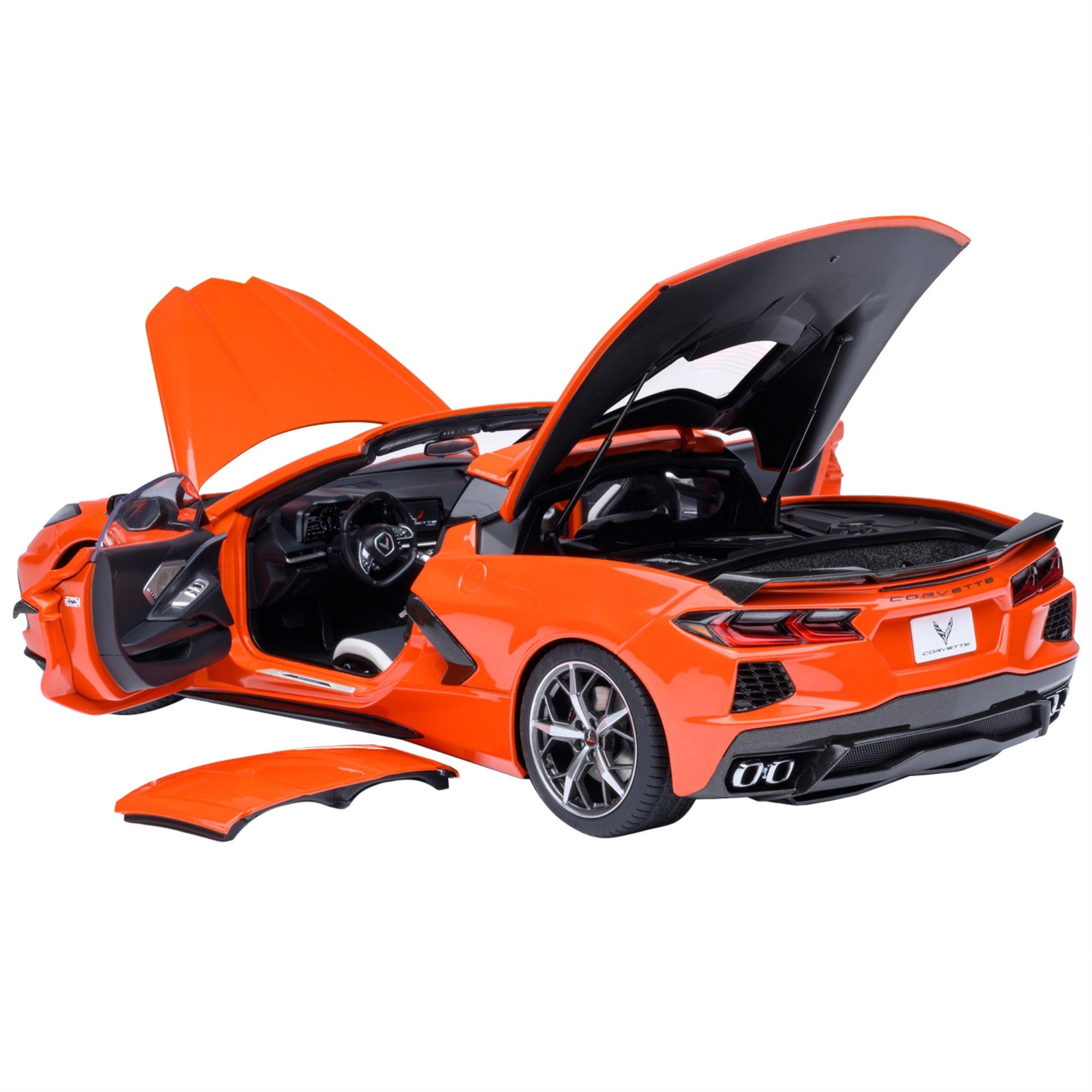 2020 Chevrolet Corvette C8 Stingray Sebring Orange 1/18 Model Car By Autoart
