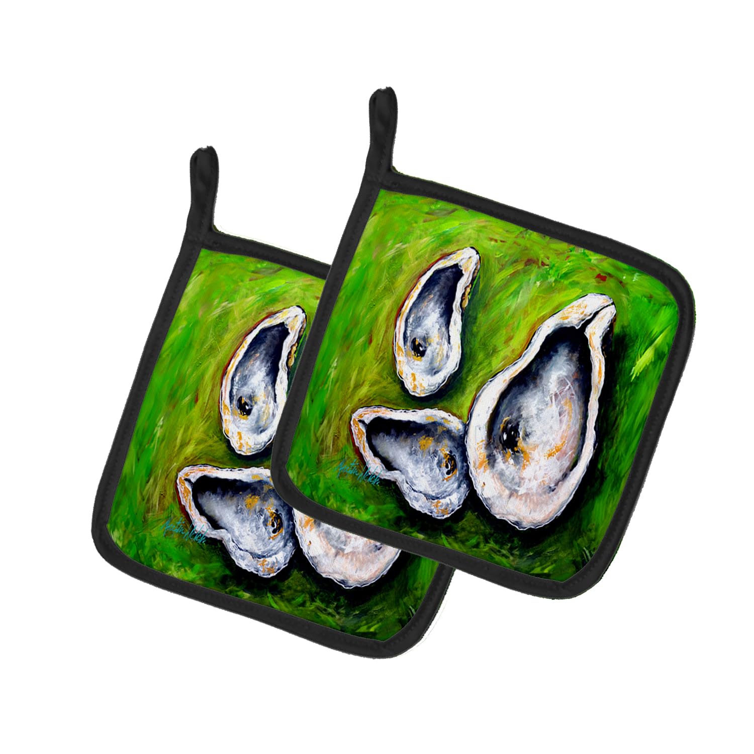 All Shucked Oysters Pair of Pot Holders