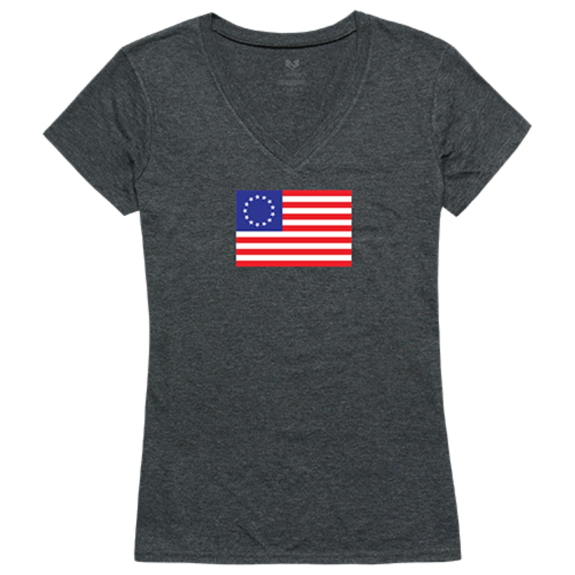 Graphic V-Neck, Betsy Ross 2, HCH, XL