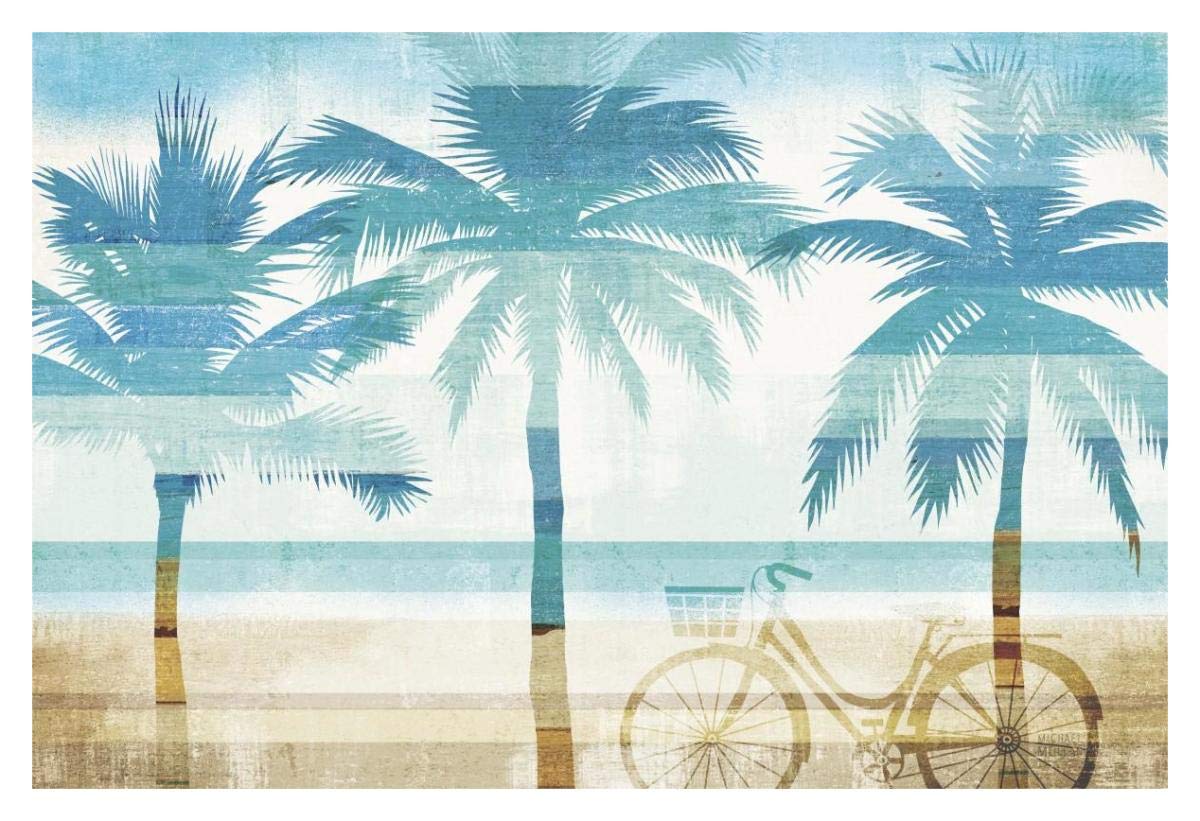Beachscape Palms I -Paper Art-38x26”