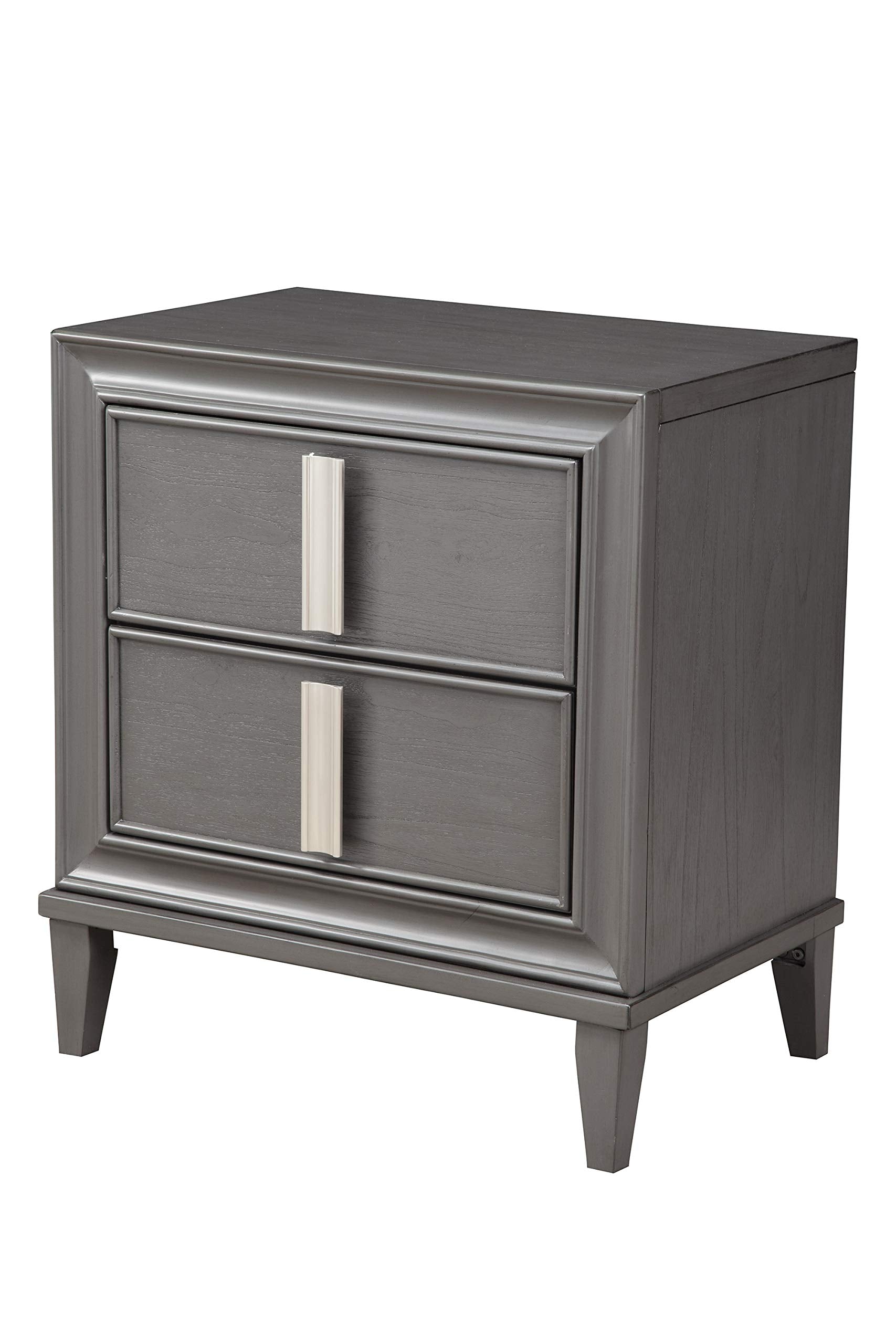 Lorraine Nightstand, Dark Grey