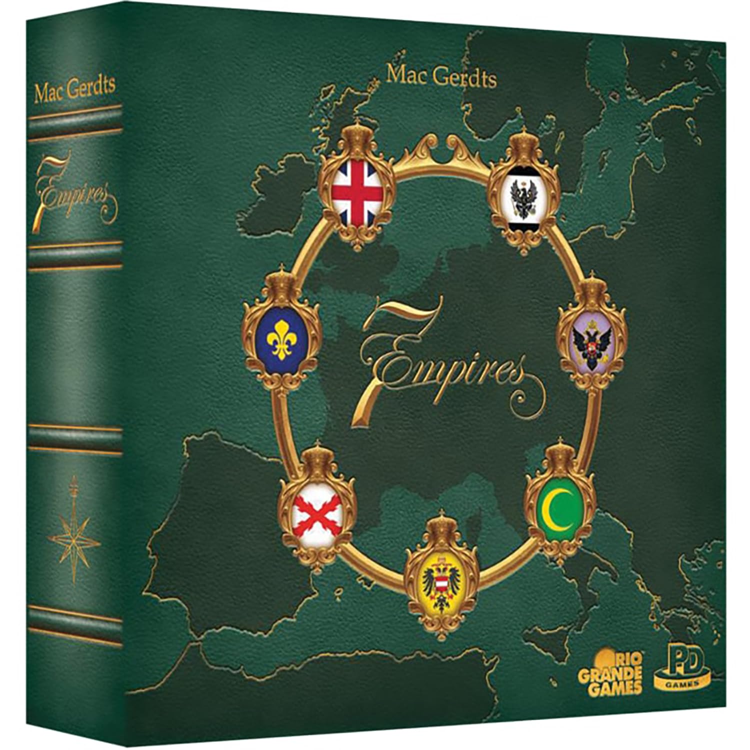 Rio Grande Games 7 Empires: Strategy Board Game, 18th Century Medieval Empire Building for 2-6 Players, Ages 14+
