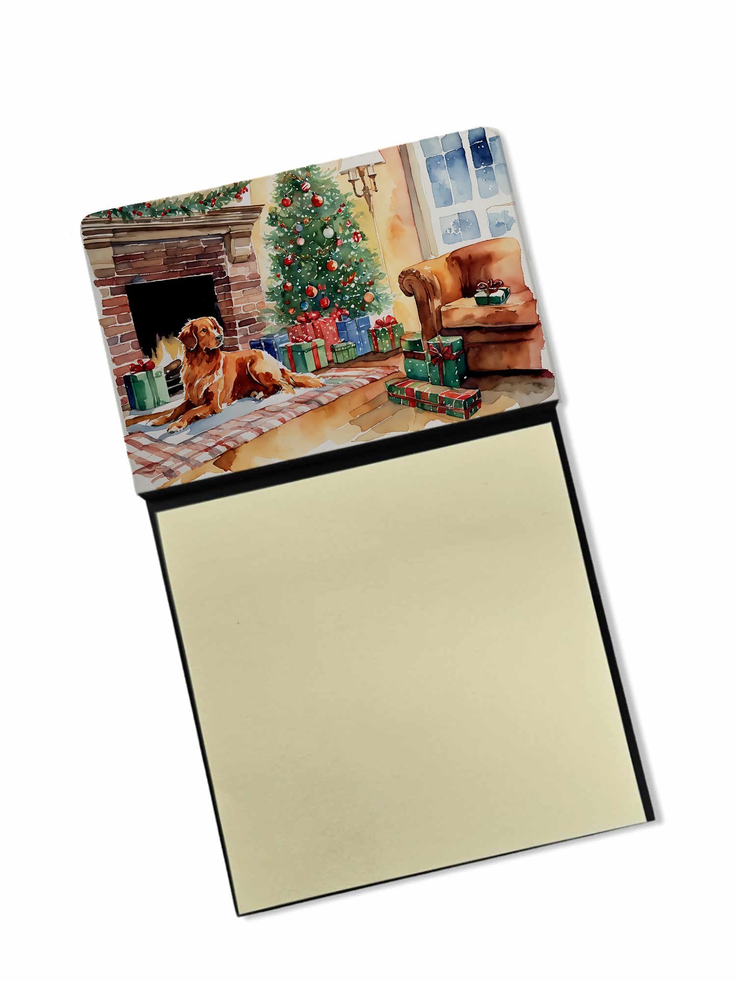 Nova Scotia Duck Tolling Retriever Cozy Christmas Sticky Note Holder