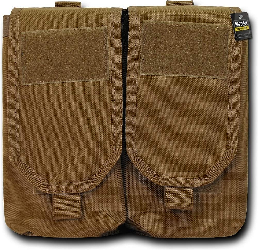 Double AR Mag Pouch W/ Cover, Coyote