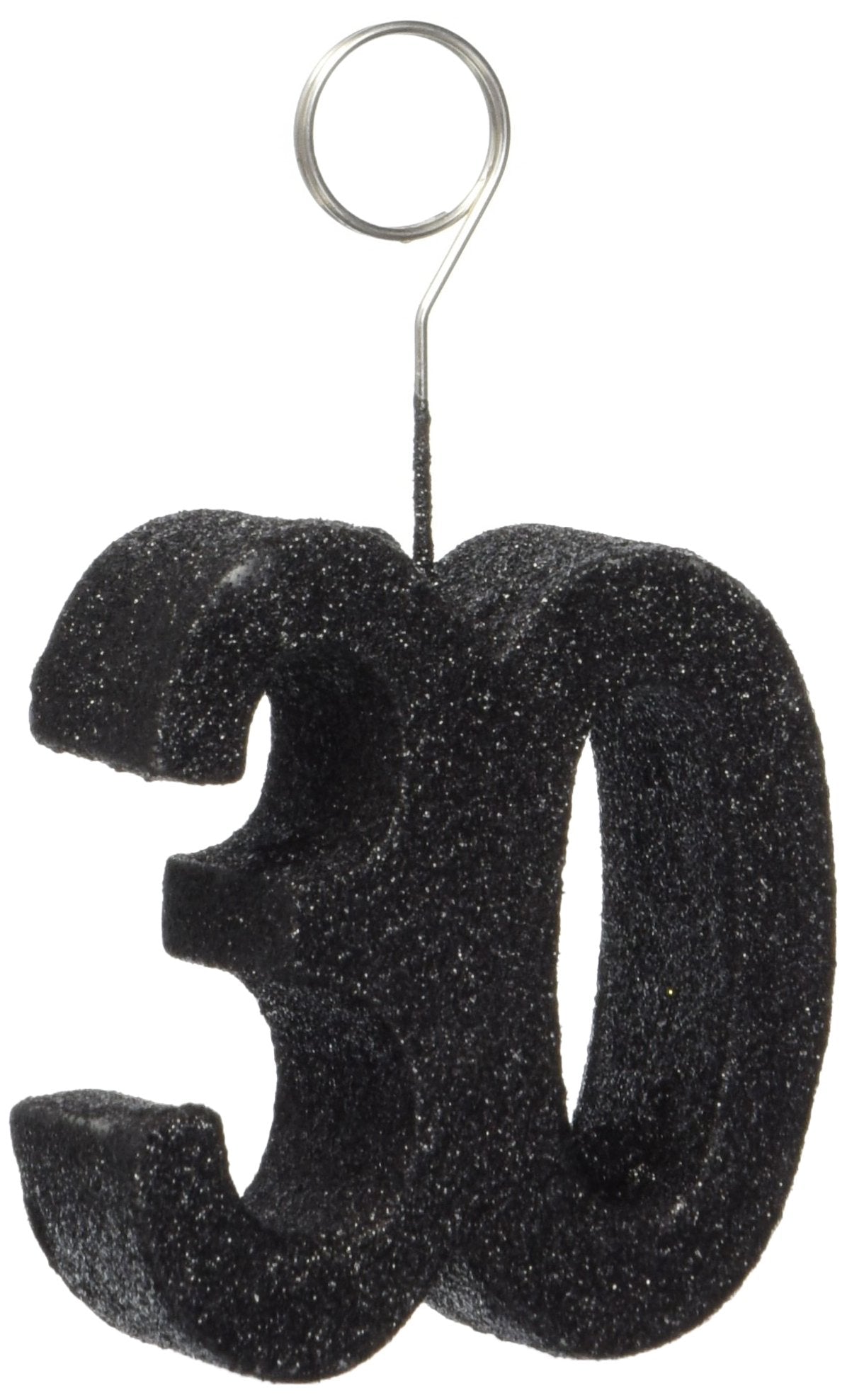 Glittered  30  Photo/Balloon Holder (Pack of 6)