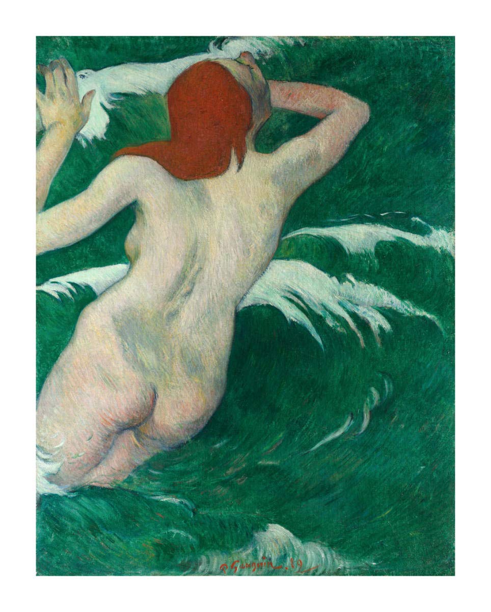 In the Waves, 1889 -Paper Art-25.438x32”