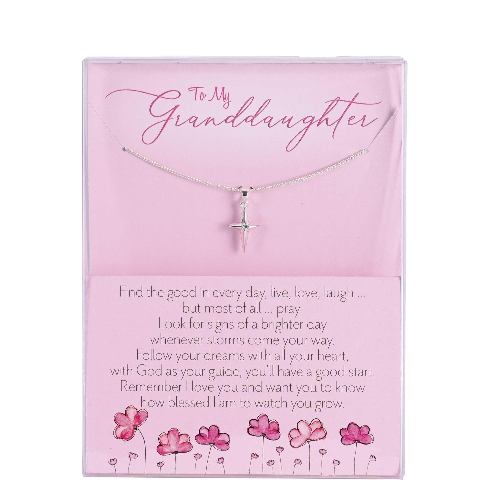 Necklace Granddaughter Star Cross