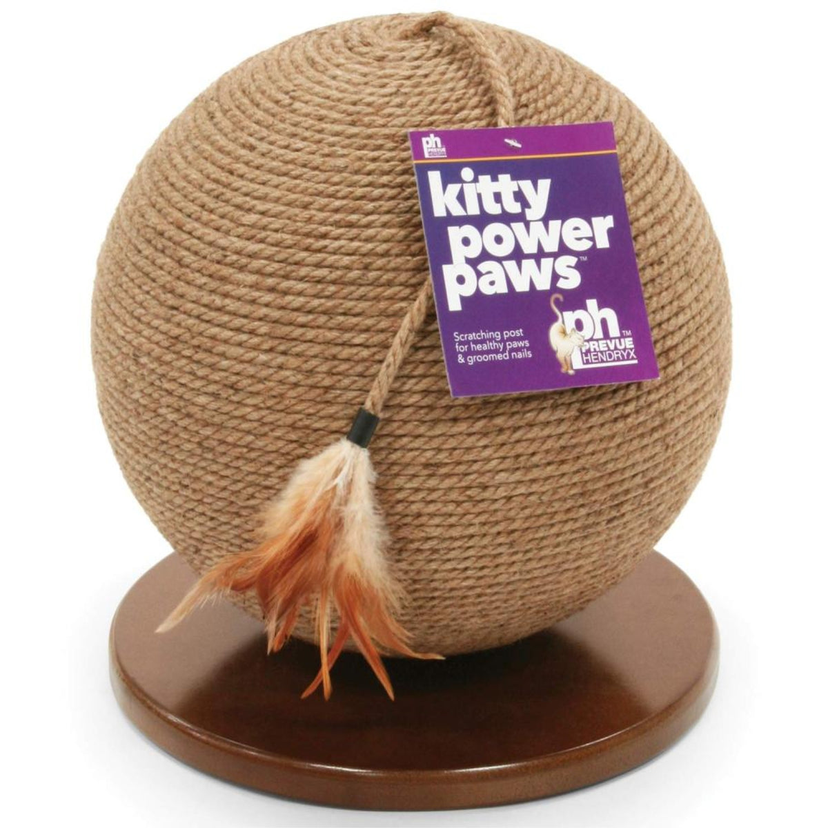 Kitty Power Paws Sphere Scratching Post 13' H