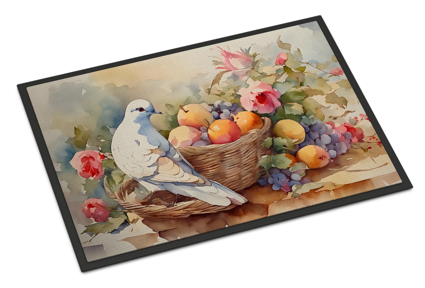 Carolines Treasures DAC3206MAT Dove Doormat Front Door Mat Indoor Outdoor Rugs for Entryway, Non Slip Washable Low Pile, 18H X 27W
