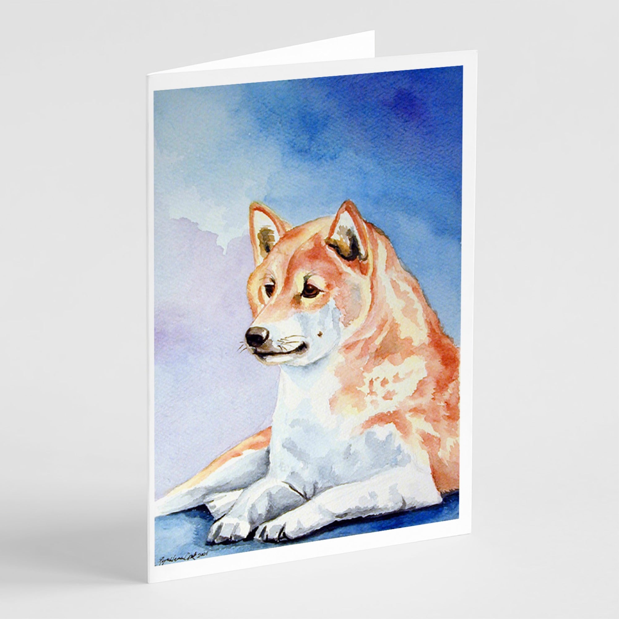 Shiba Inu  Greeting Cards And Envelopes Pack Of 8