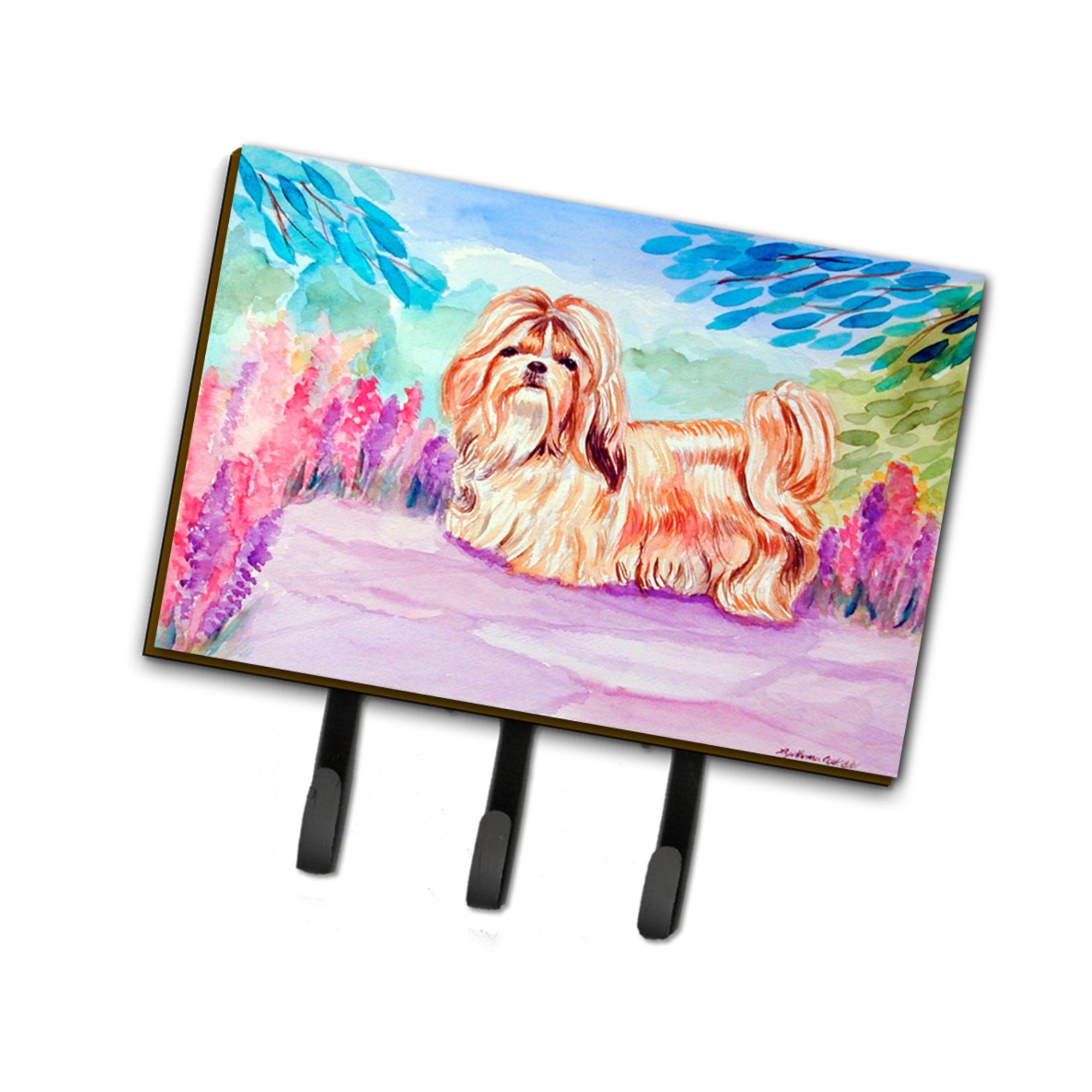Caroline'S Treasures 7136Th68 Shih Tzu Leash Holder Or Key Hook, Large, Multicolor