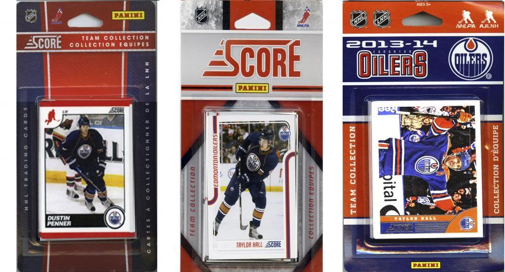 NHL Edmonton Oilers 3 Different Licensed Trading Card Team Sets