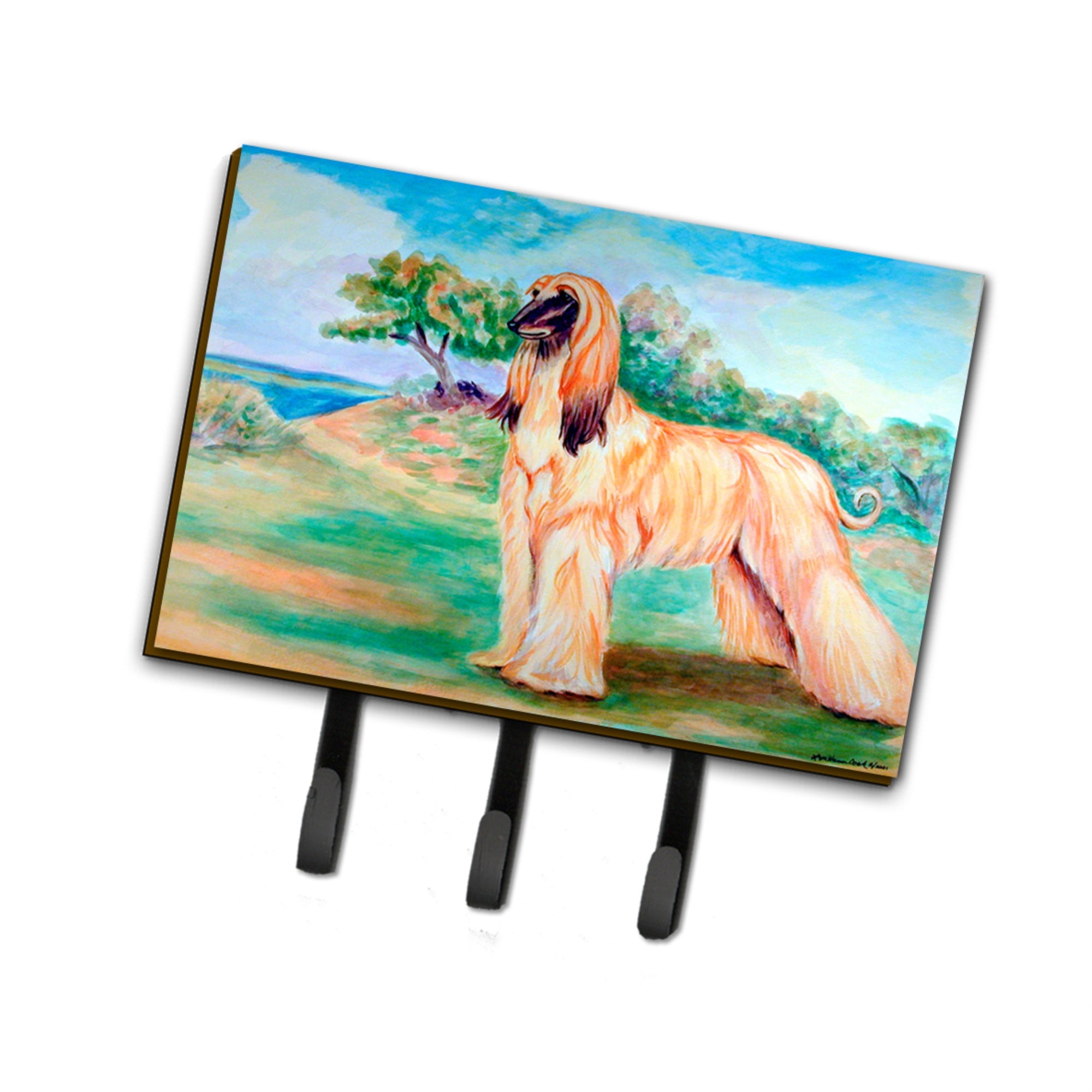 Caroline'S Treasures 7138Th68 Afghan Hound Leash Holder Or Key Hook, Large, Multicolor