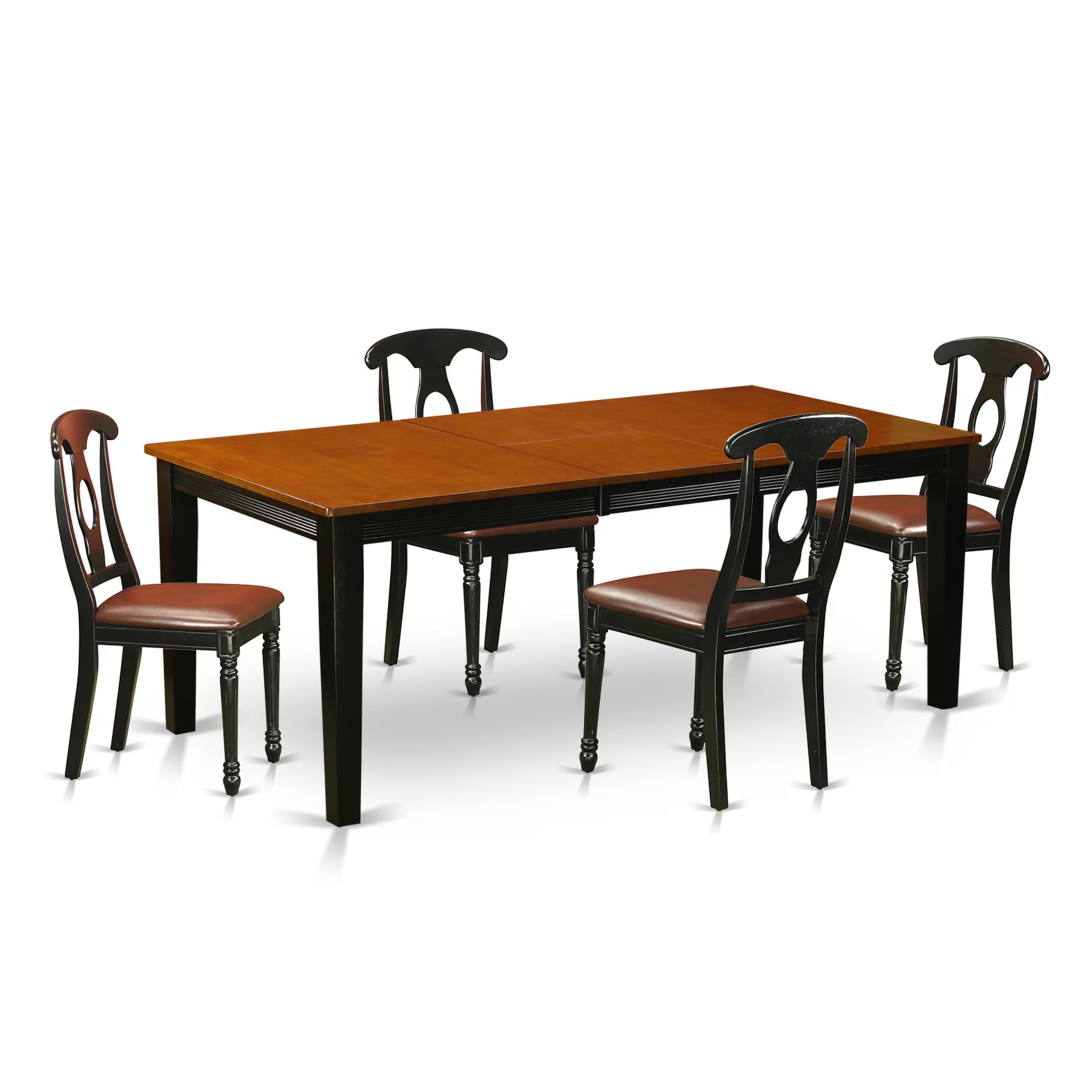 5  PC  Dining  set-Dining  Table  with  4  Wood  Dining  Chairs