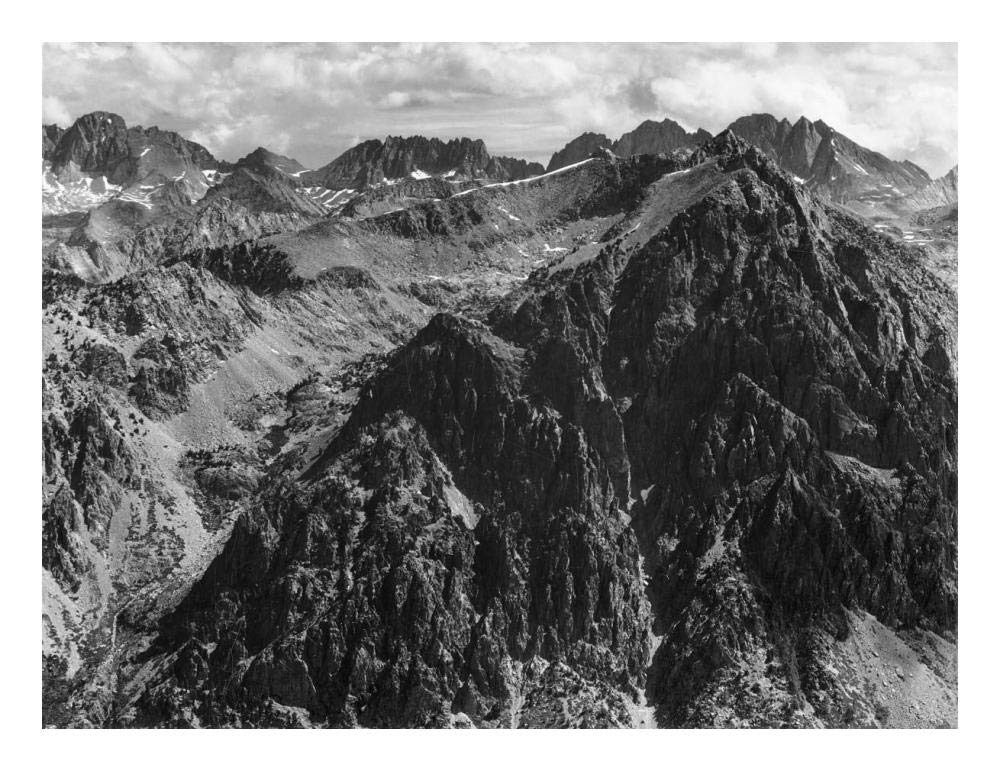 From Windy Point, Kings River Canyon, proposed as a national park, California, 1936-Paper Art-24x19”