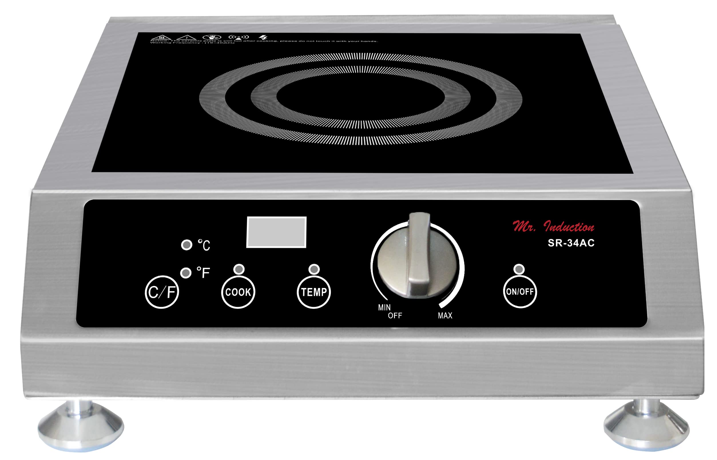 3400W Commercial Induction Range (Countertop)