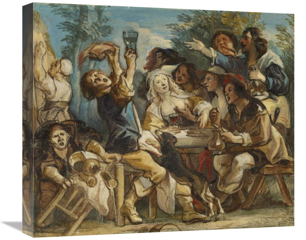 A Merry Company-Canvas Art-22x18.92”
