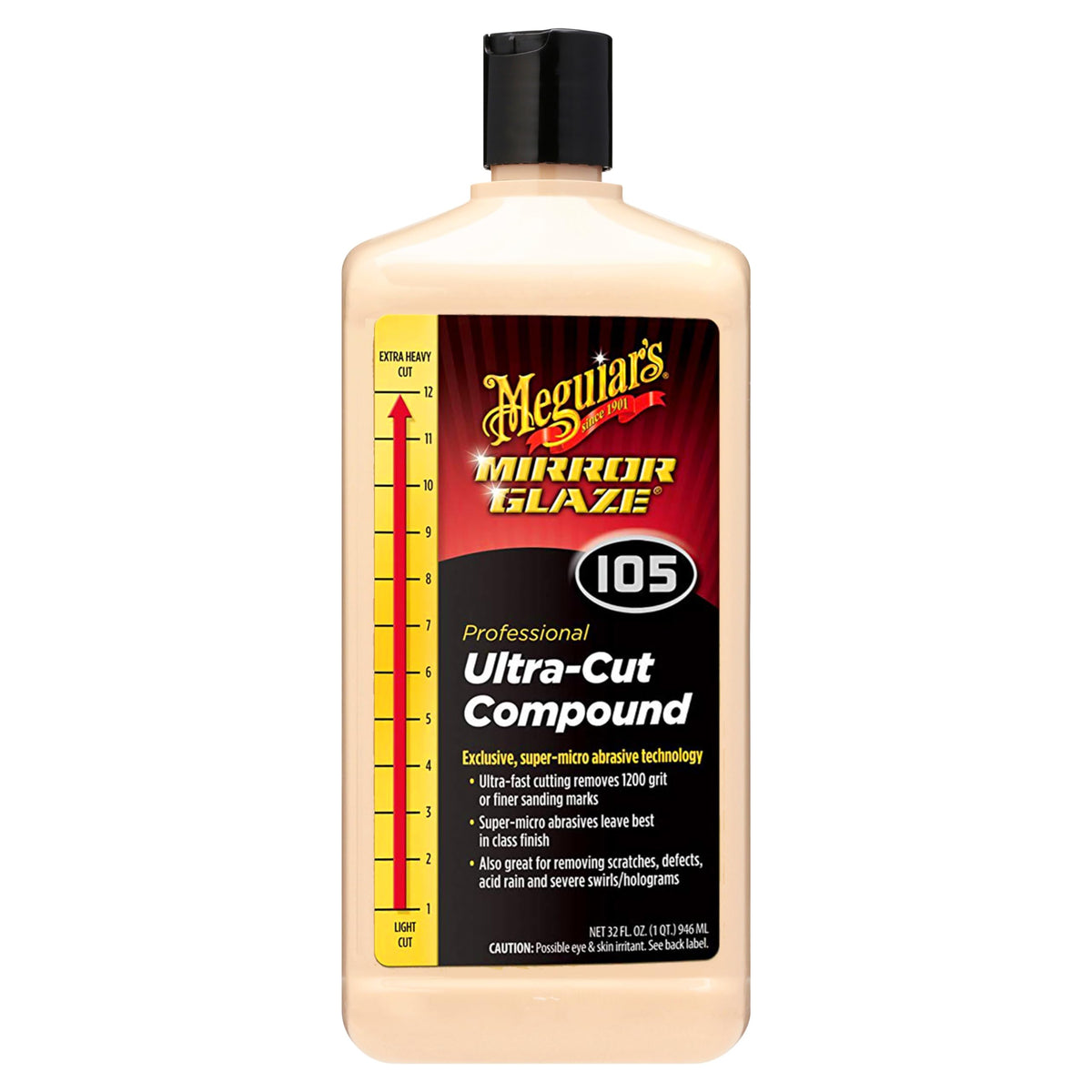 Meguiars M105 Mirror Glaze Ultra-Cut Compound, Ultra-Fast Cutting Compound For Cars, Remove Sanding Marks With Our Exclusive Sup