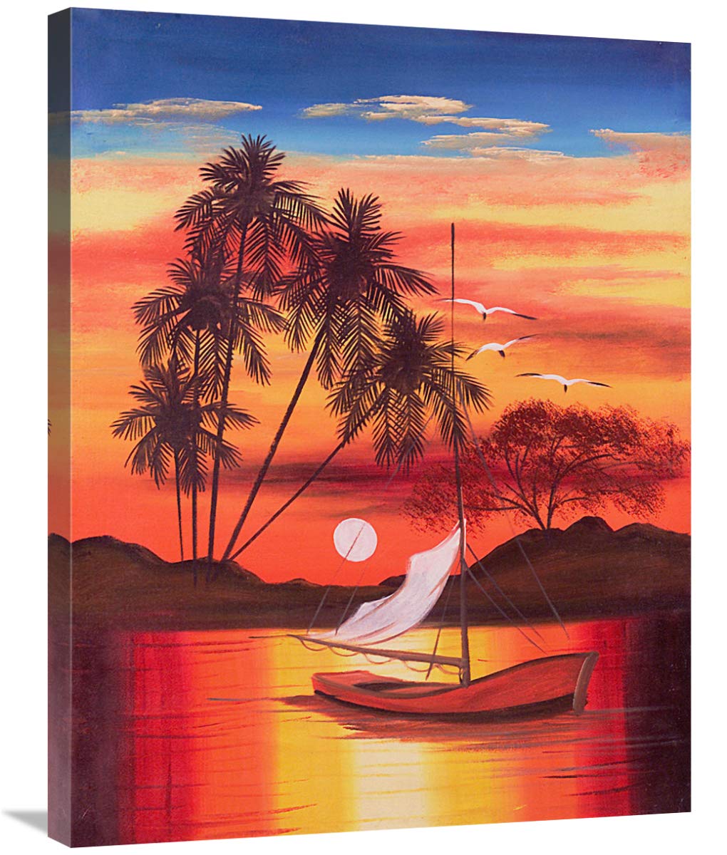 Cat Island Slope 1-Canvas Art-24x32”