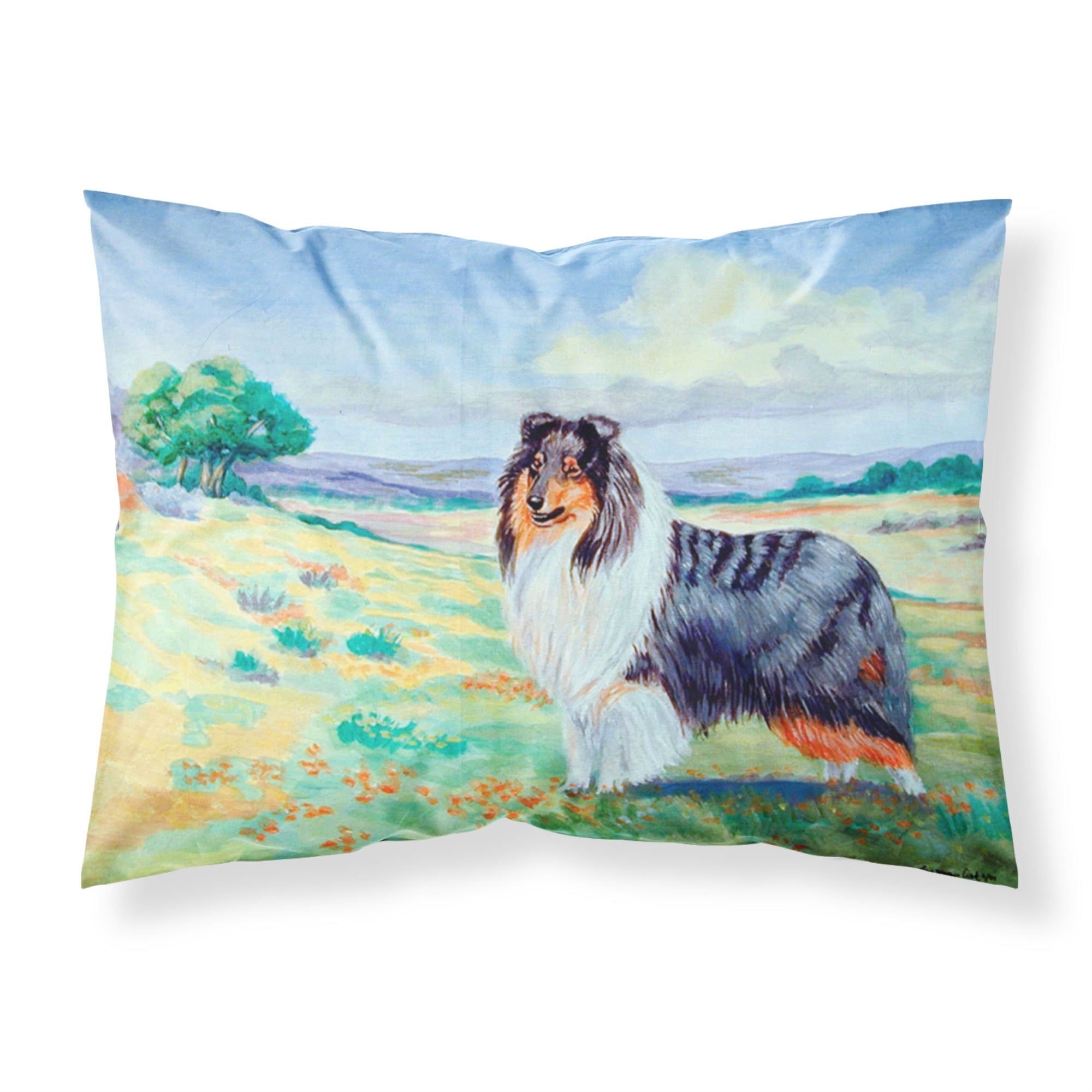 Caroline'S Treasures 7140Pillowcase Collie Moisture Wicking Fabric Standard Pillowcase, Large, Multicolor
