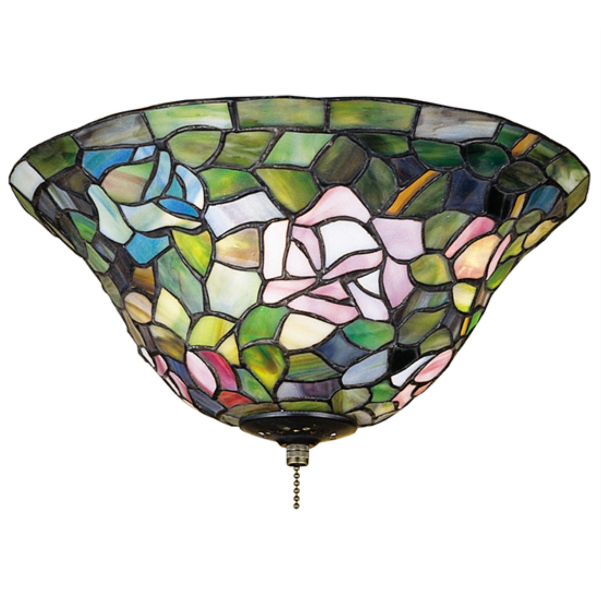 12'W Tiffany Rosebush Flushmount