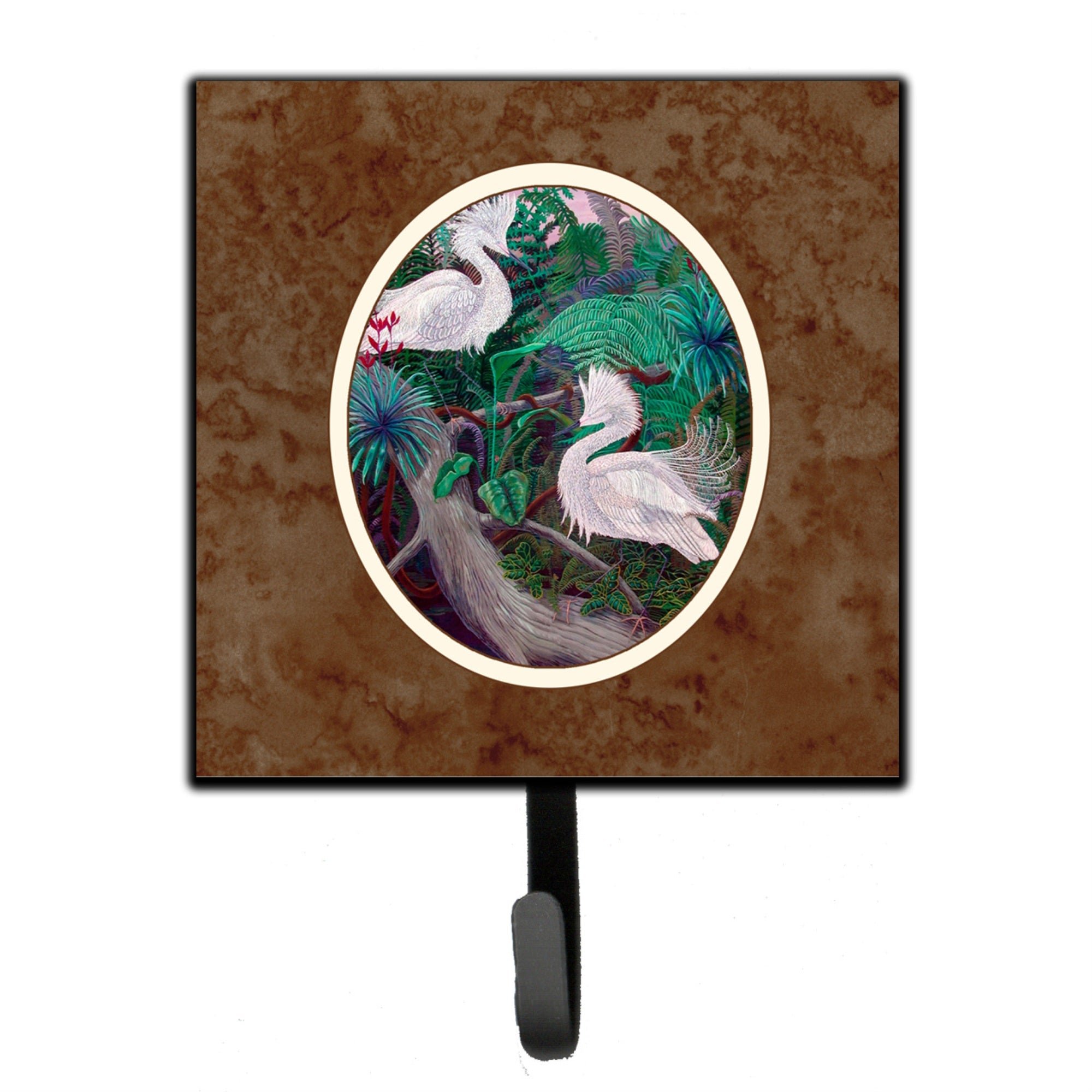 Caroline'S Treasures Bird - Egret Leash Or Key Holder 7142Sh4, Small, Multicolor