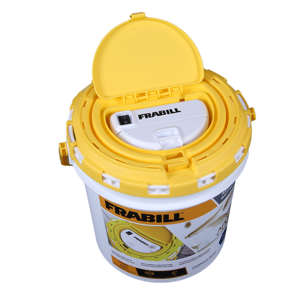 Frabill Bait Bucket With Built-In Aerator
