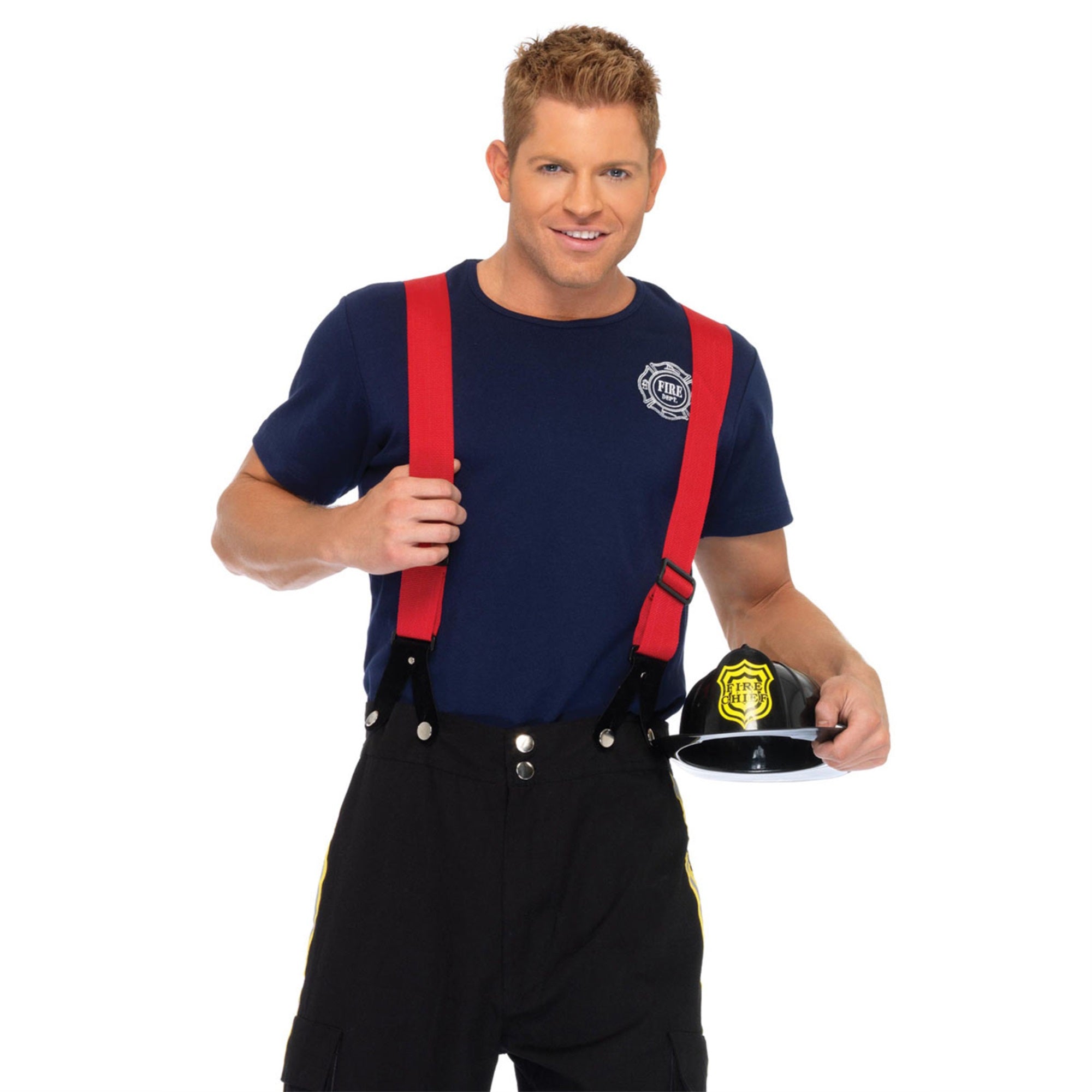 3Pc.Fire Captain,Pants W/Refle