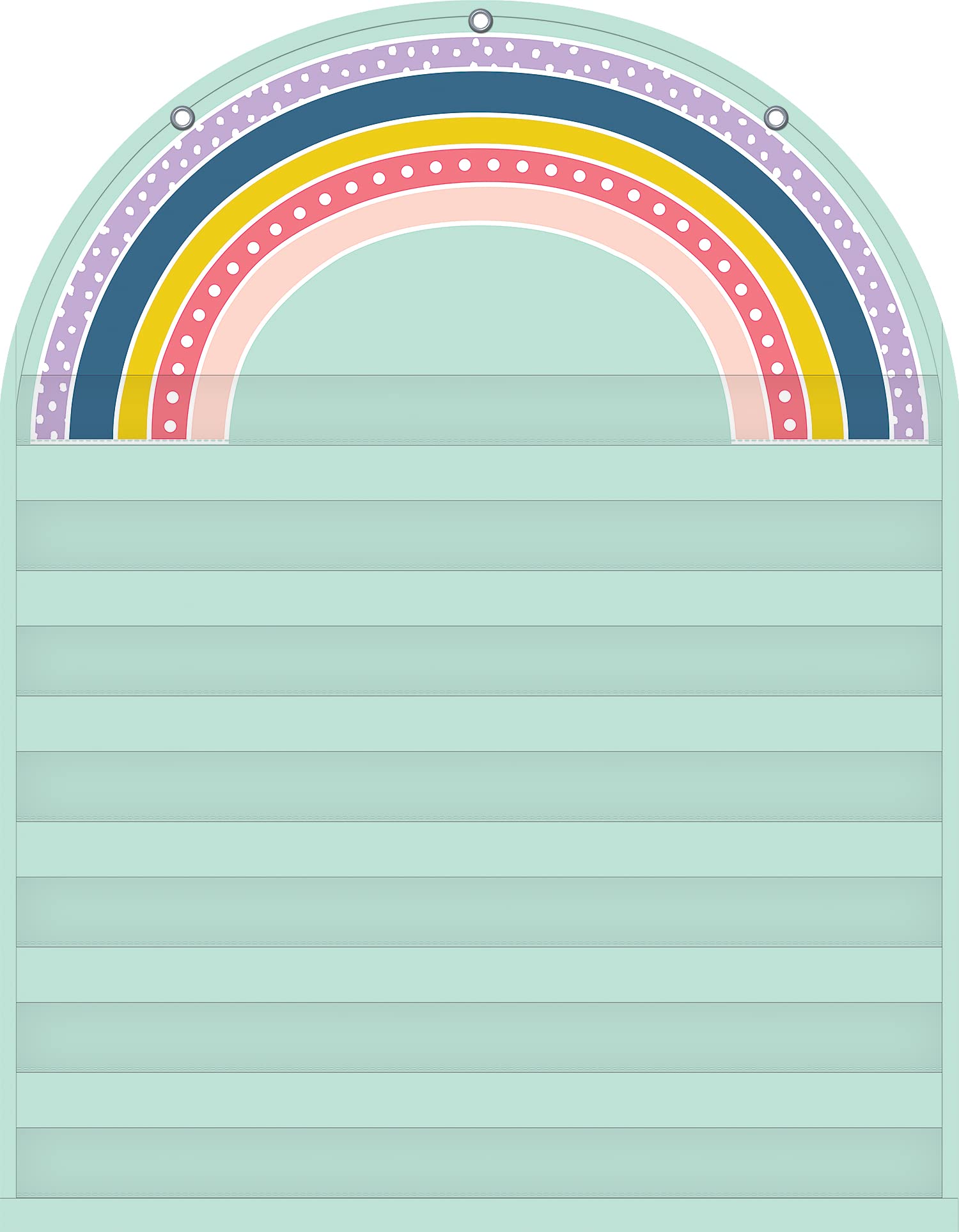 Teacher Created Resources Oh Happy Day Rainbow 7 Pocket Chart (28 x 36”)