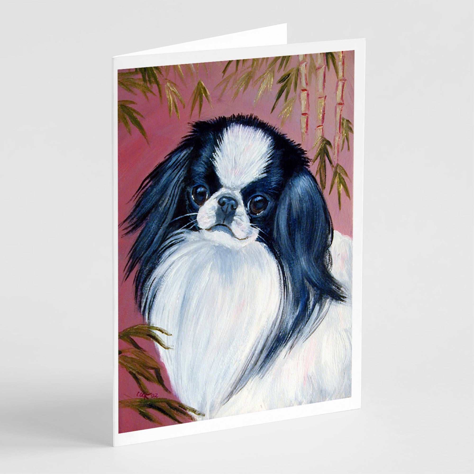 Japanese Chin  Greeting Cards And Envelopes Pack Of 8