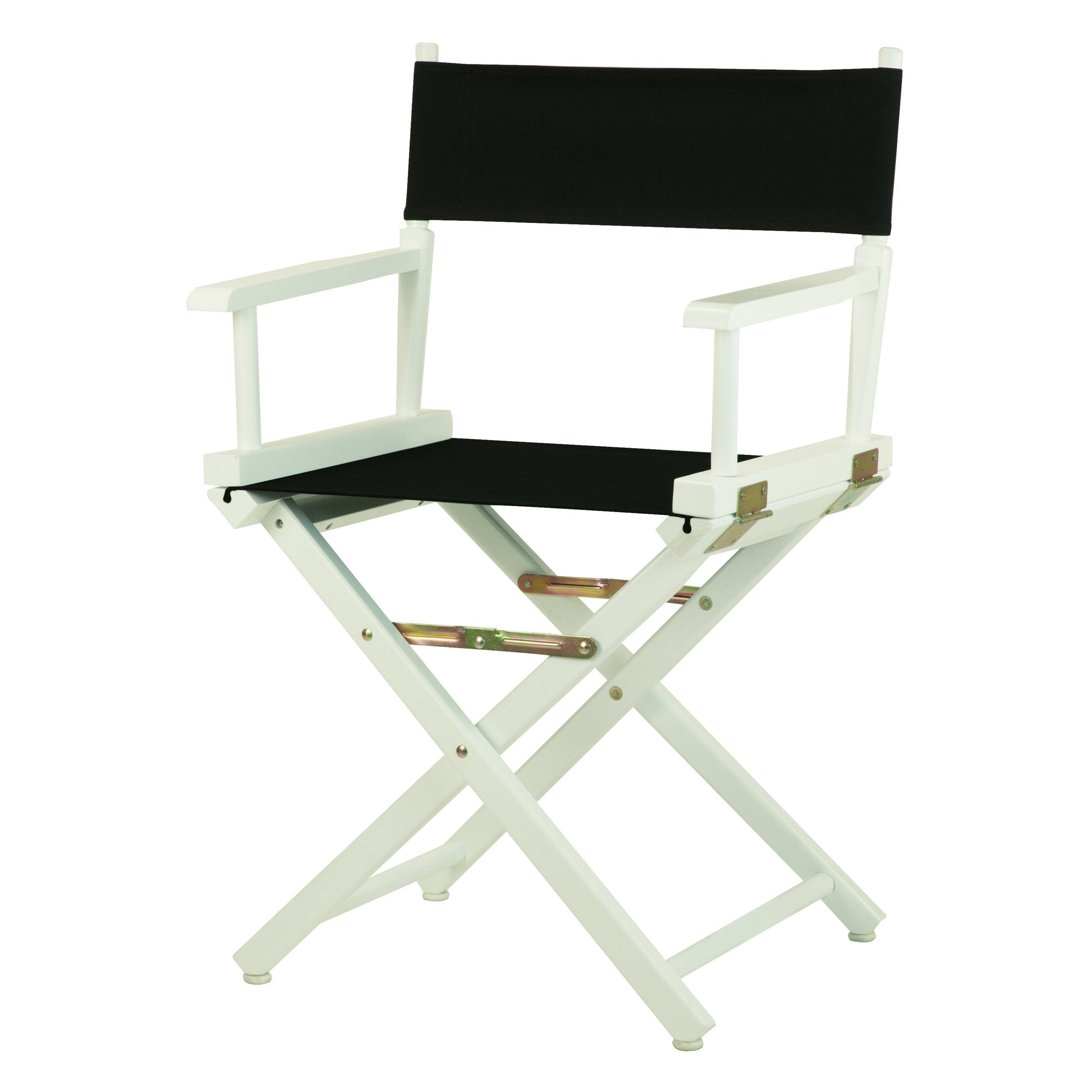 Casafoyer 18″ Director's Chair White Frame-Black Canvas | (2 Units)