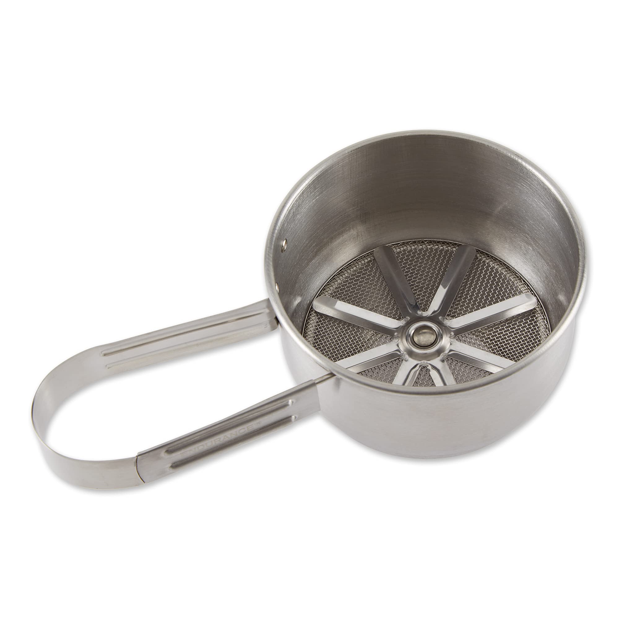 Rsvp International Endurancea Stainless Steel Vintage One-Hand Sifter, 1 Cup  Top Cakes, Sift Flour, Marinade Bbq & More  Dishwa