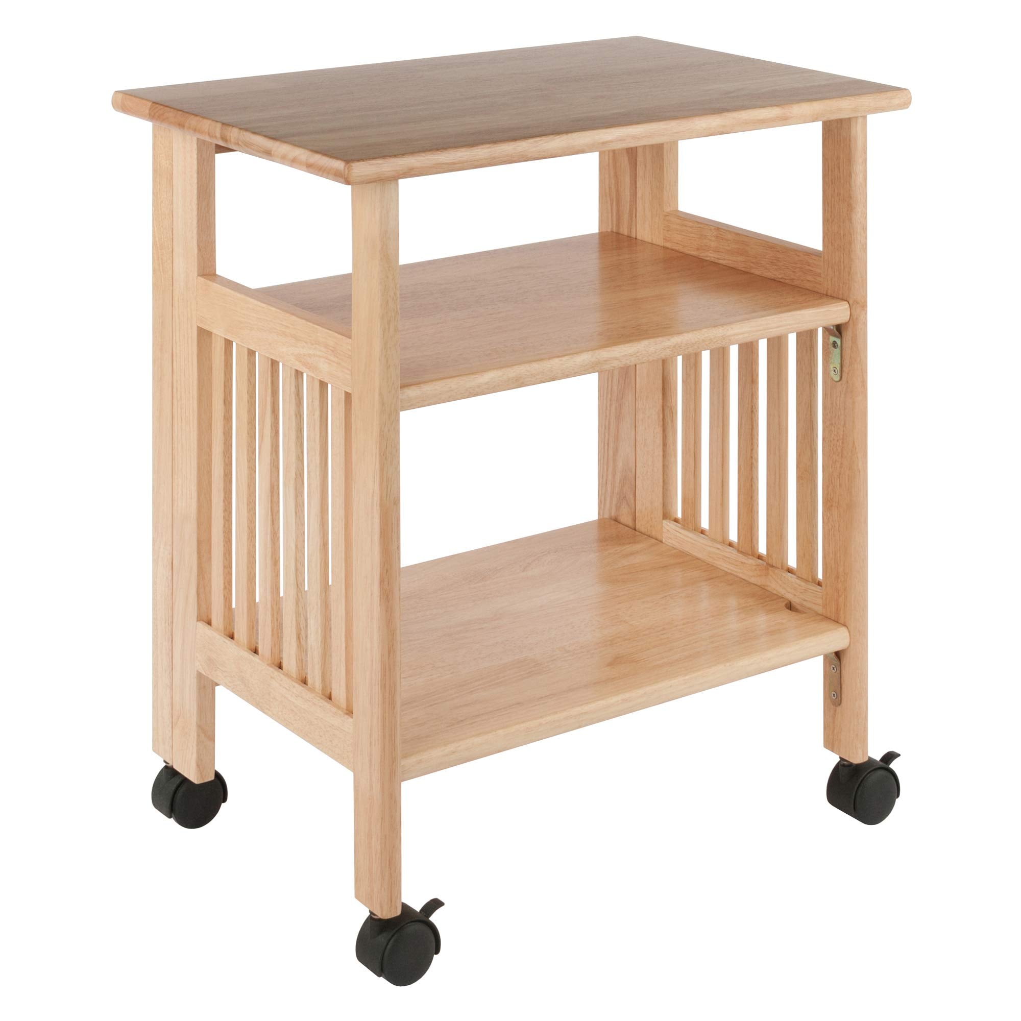 Casafoyer Foldable 4-Tier Shelf: Versatile, Solid Beechwood, Compact & Mobile
