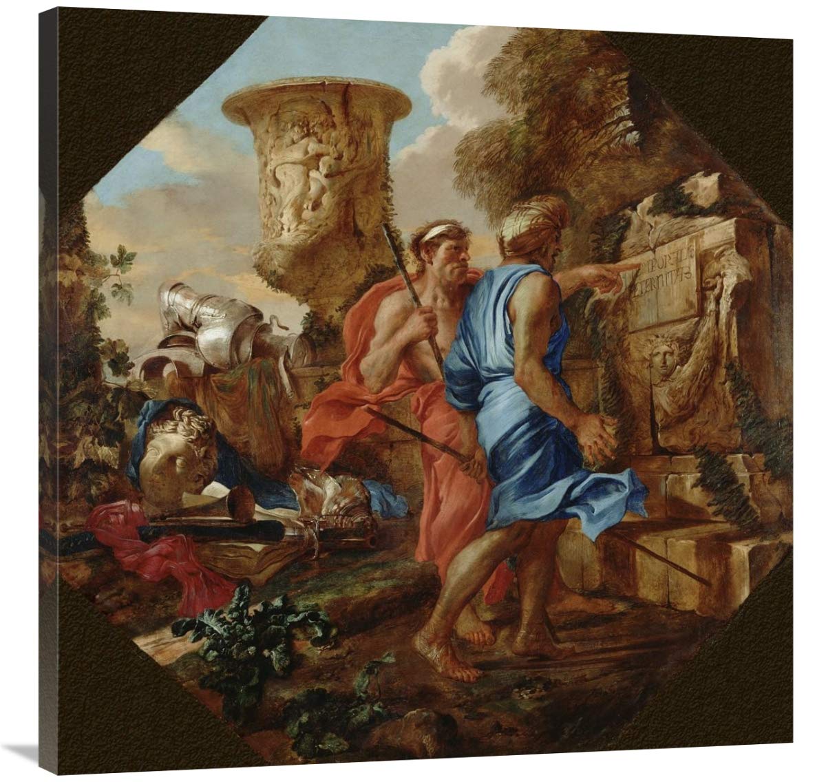 Arcadian Shepherds-Canvas Art-36x36”