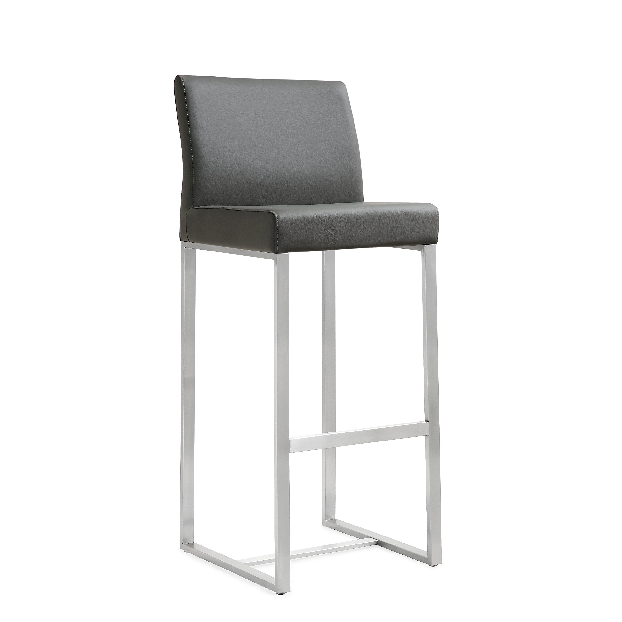 Denmark Grey Steel Barstool Set Of 2