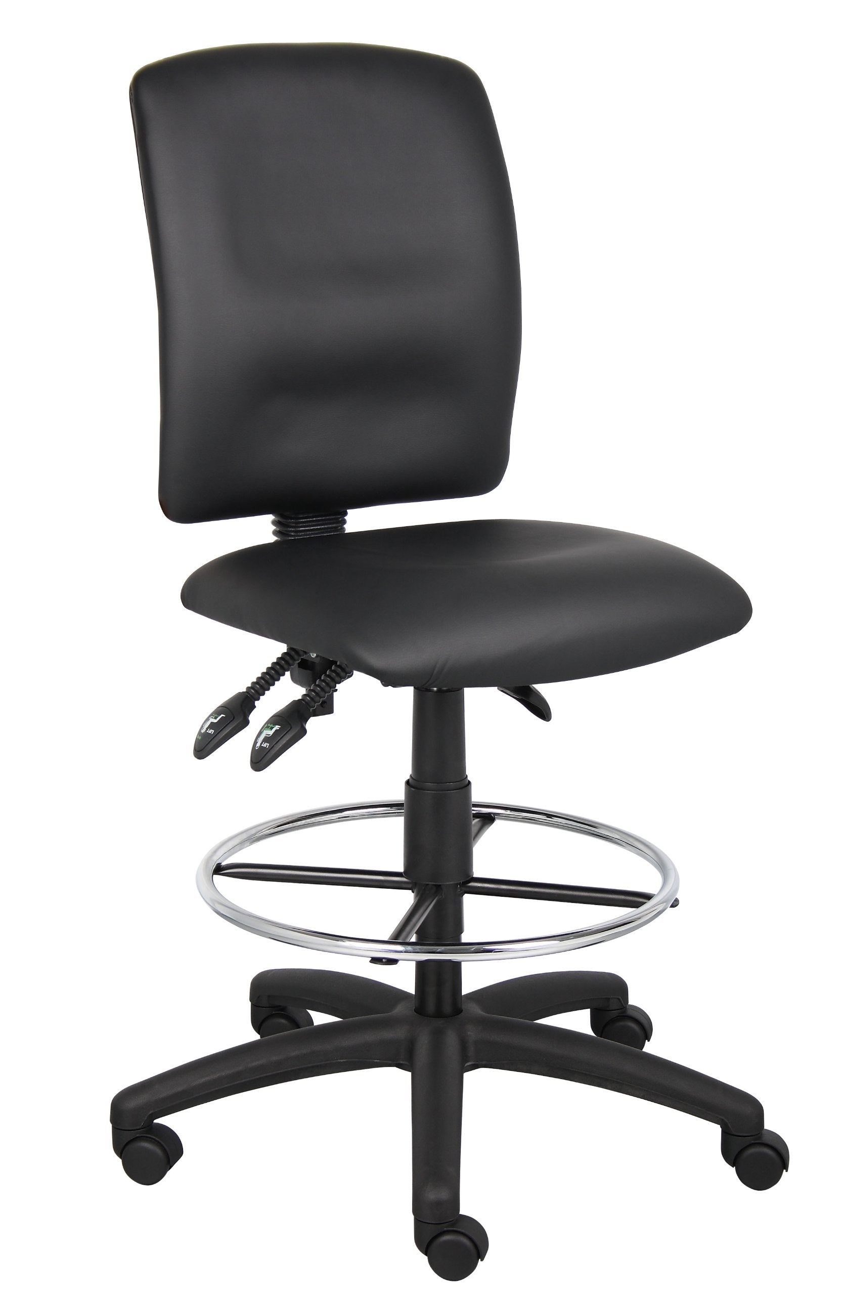 Boss Multi-Function LeatherPlus Drafting Stool