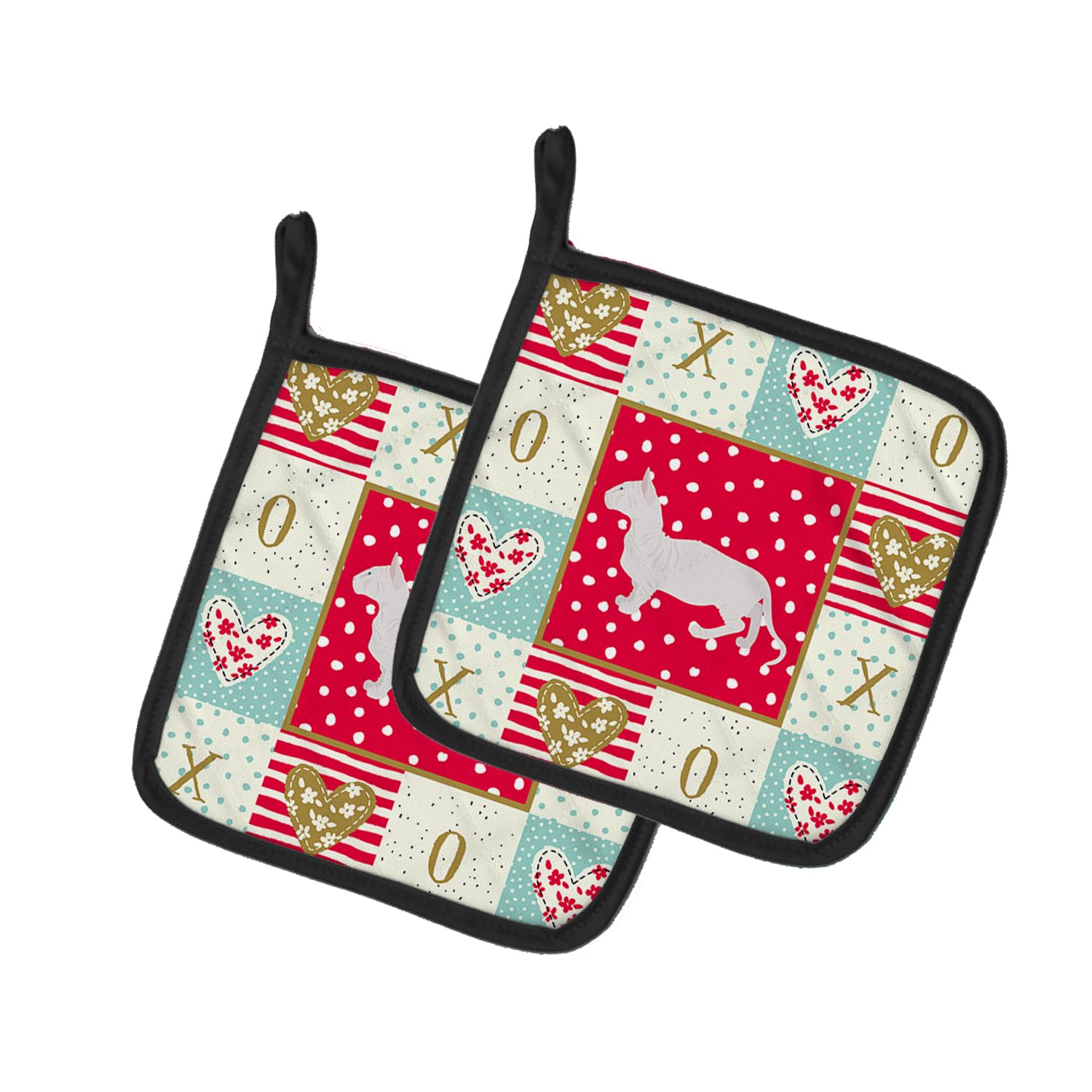 Bambino #2 Cat Love Pair of Pot Holders