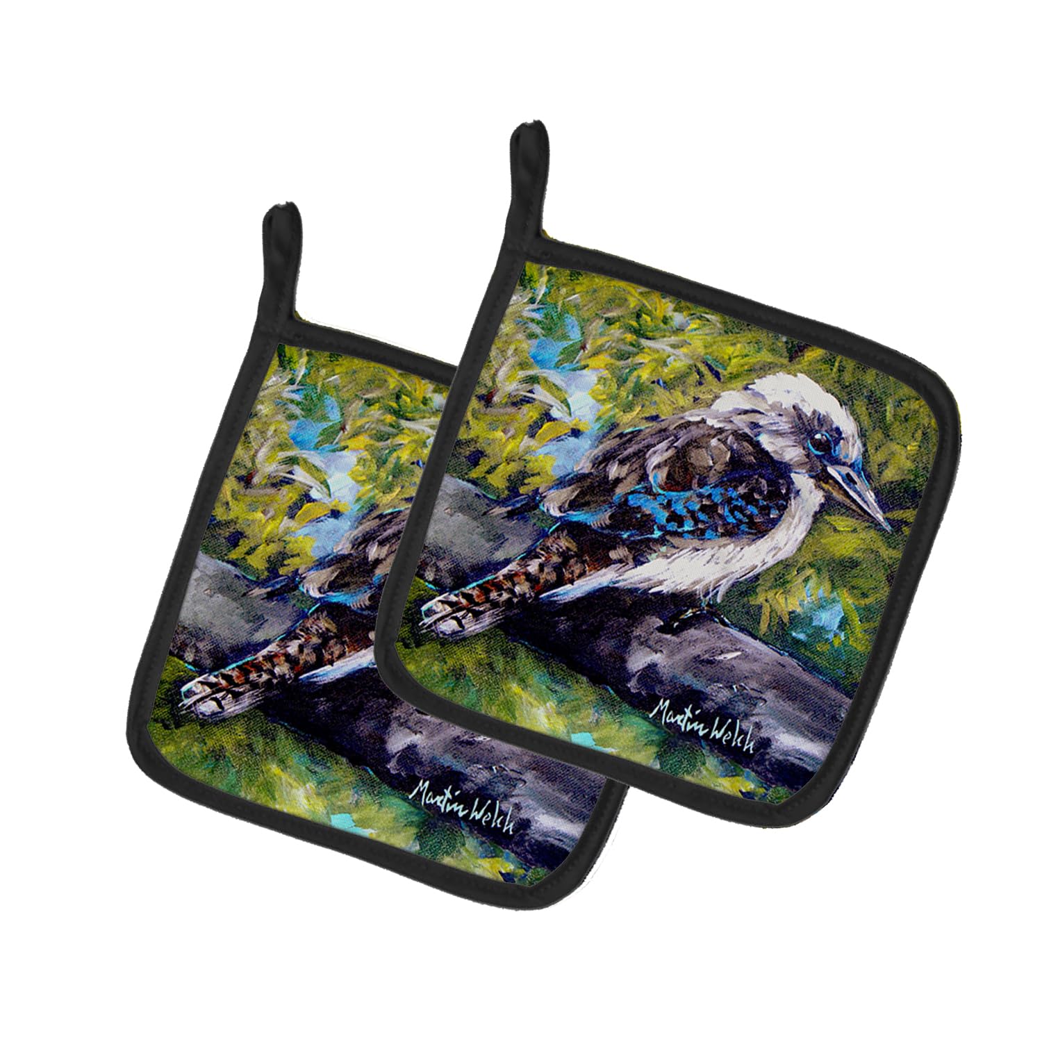 G'Day Mate Bird Pair of Pot Holders
