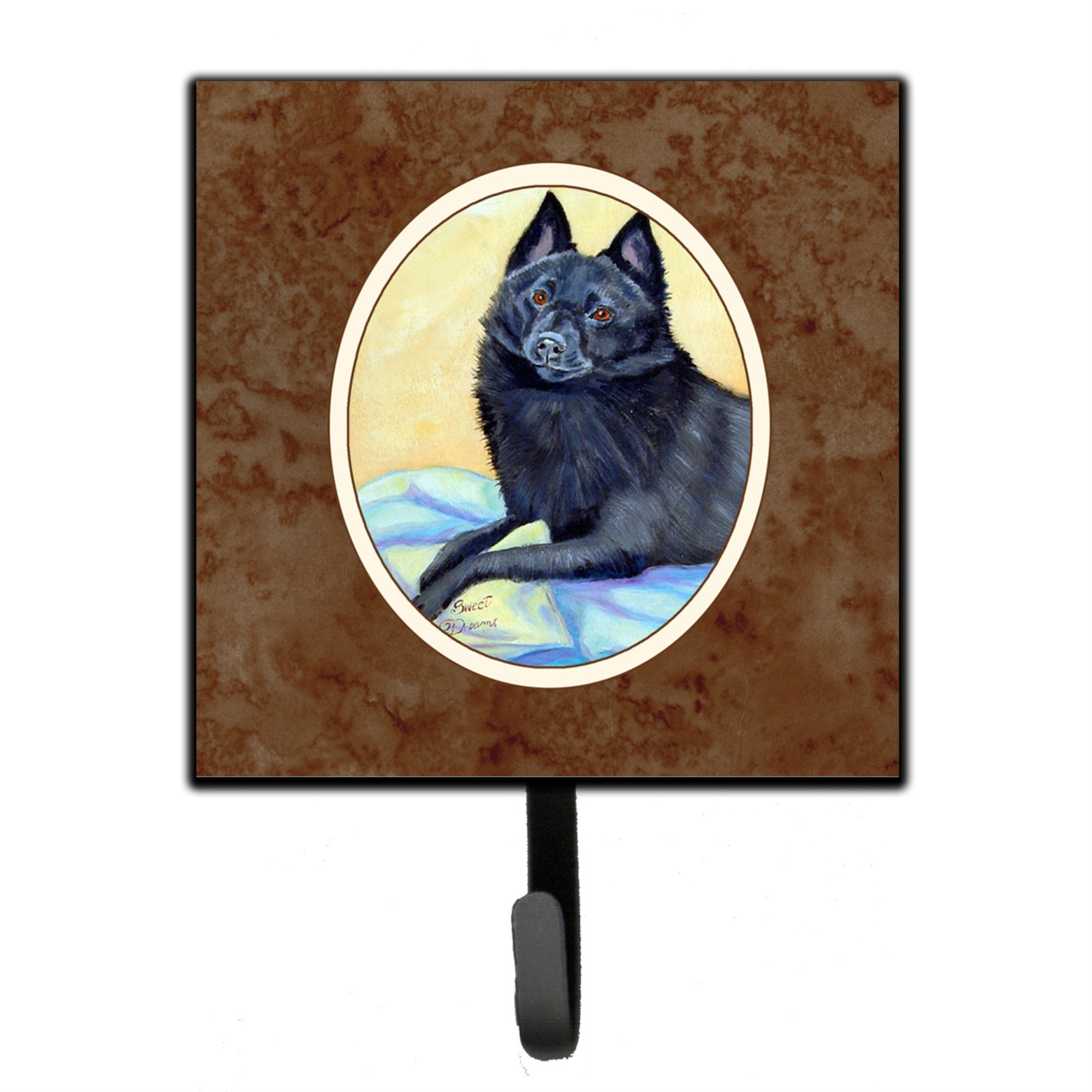 Caroline'S Treasures Schipperke Sweet Dreams Leash Or Key Holder 7152Sh4, Small, Multicolor