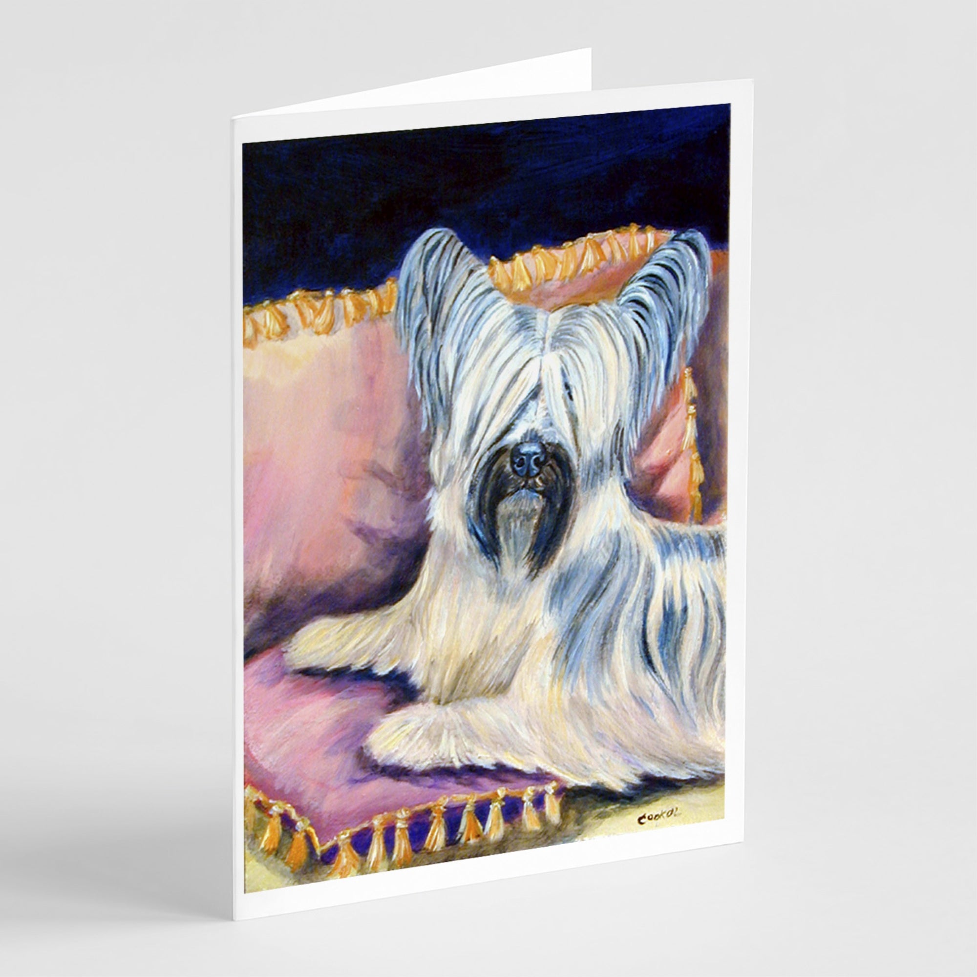Skye Terrier  Greeting Cards And Envelopes Pack Of 8