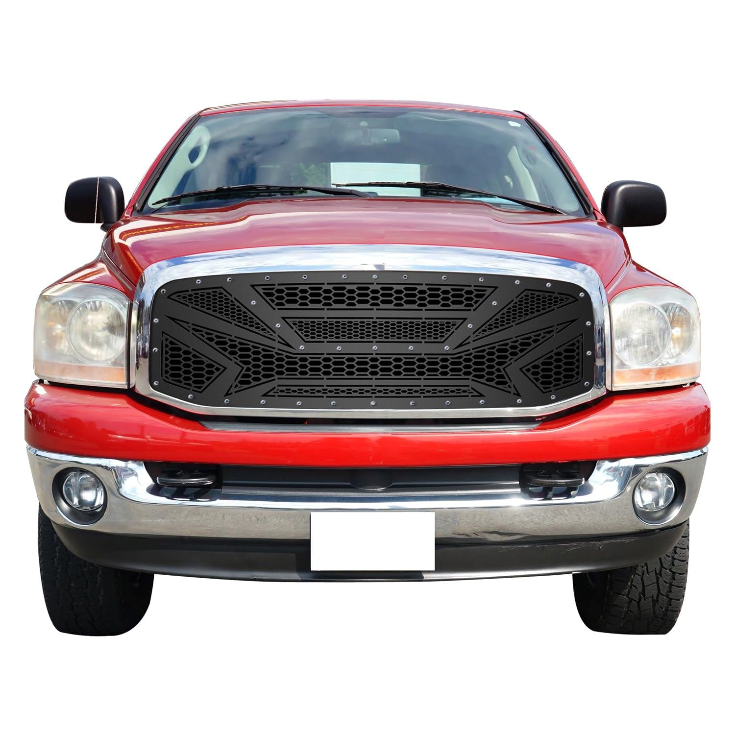 Stainless Steel Main Upper Sheet Grille 2006-2008 Ram 1500 /2006-2009 Dodge Ram 2500 /2006-2009 Dodge Ram 3500