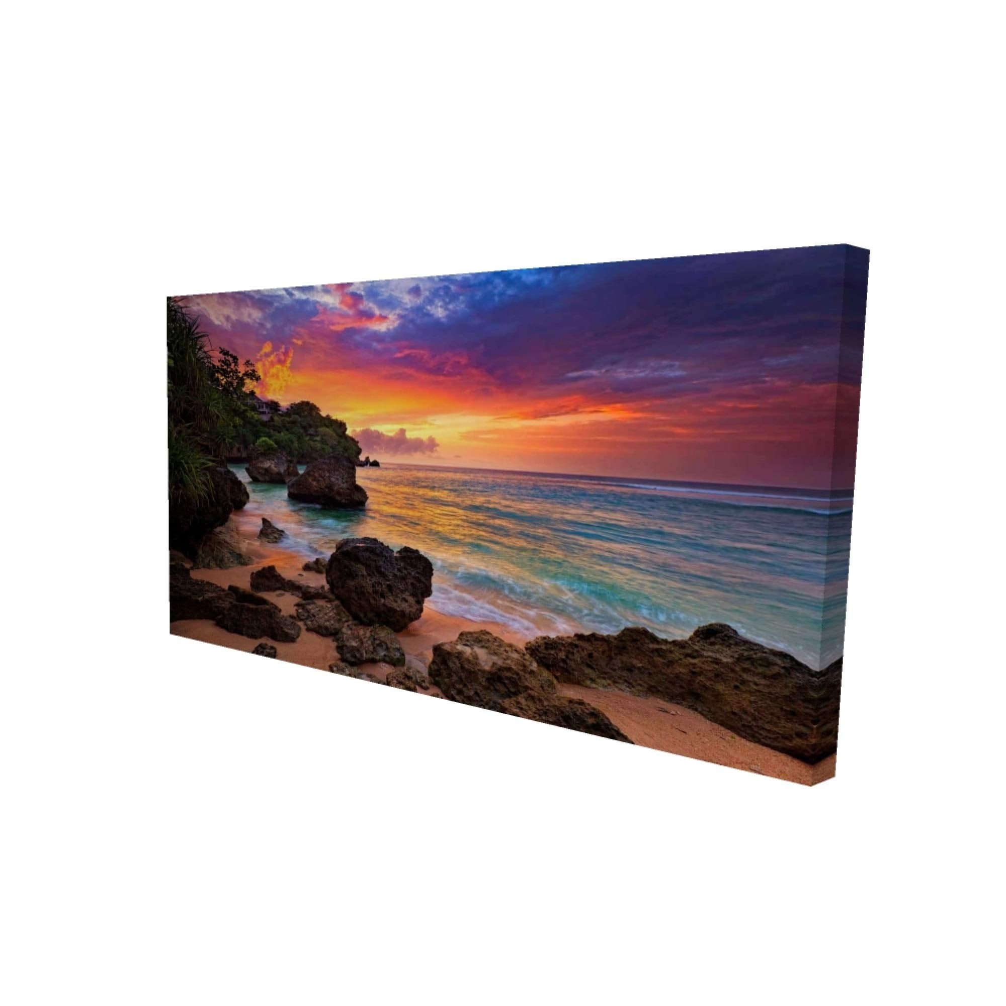 Sunset Beach Romance - Print on canvas by Begin Edition