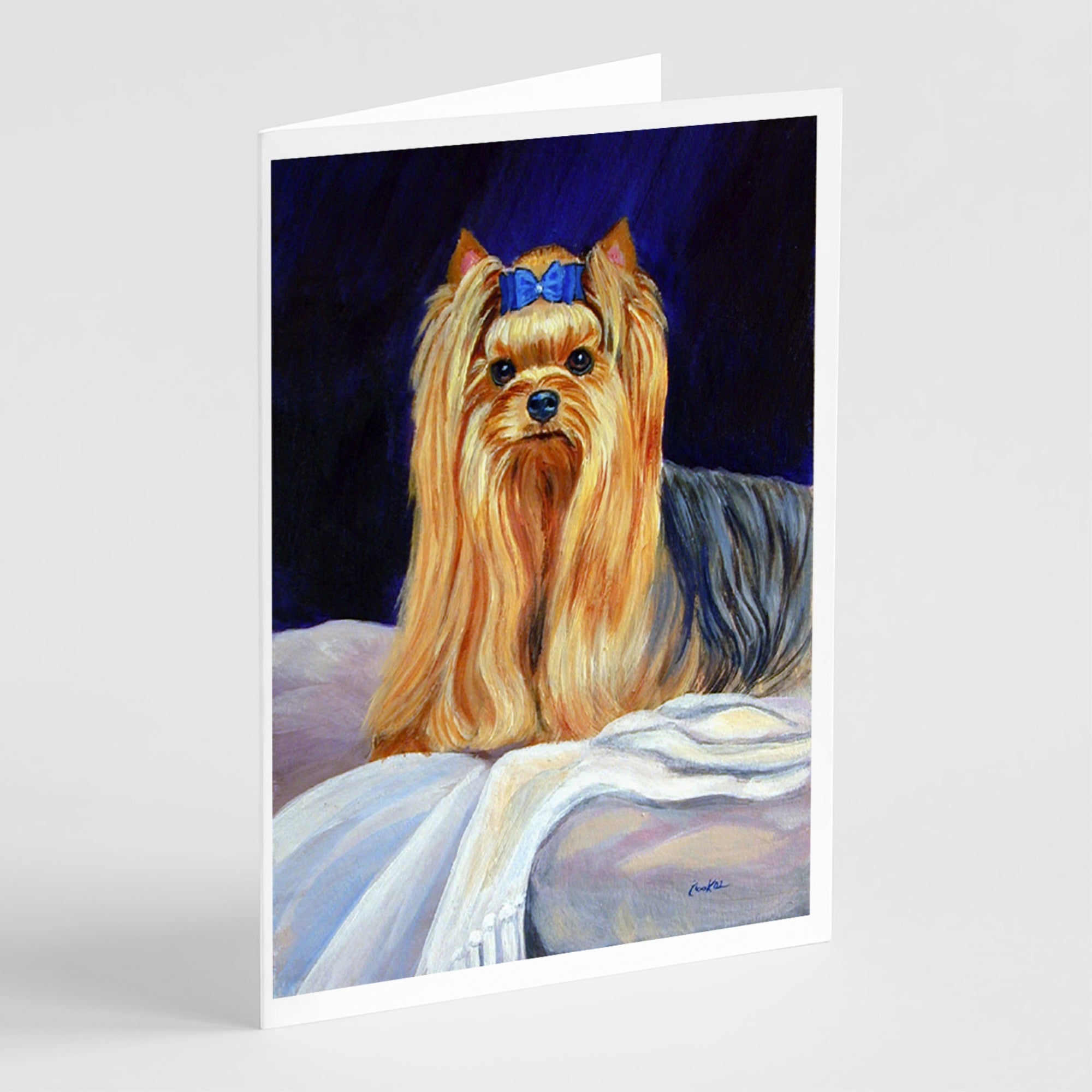 Yorkie  Greeting Cards And Envelopes Pack Of 8