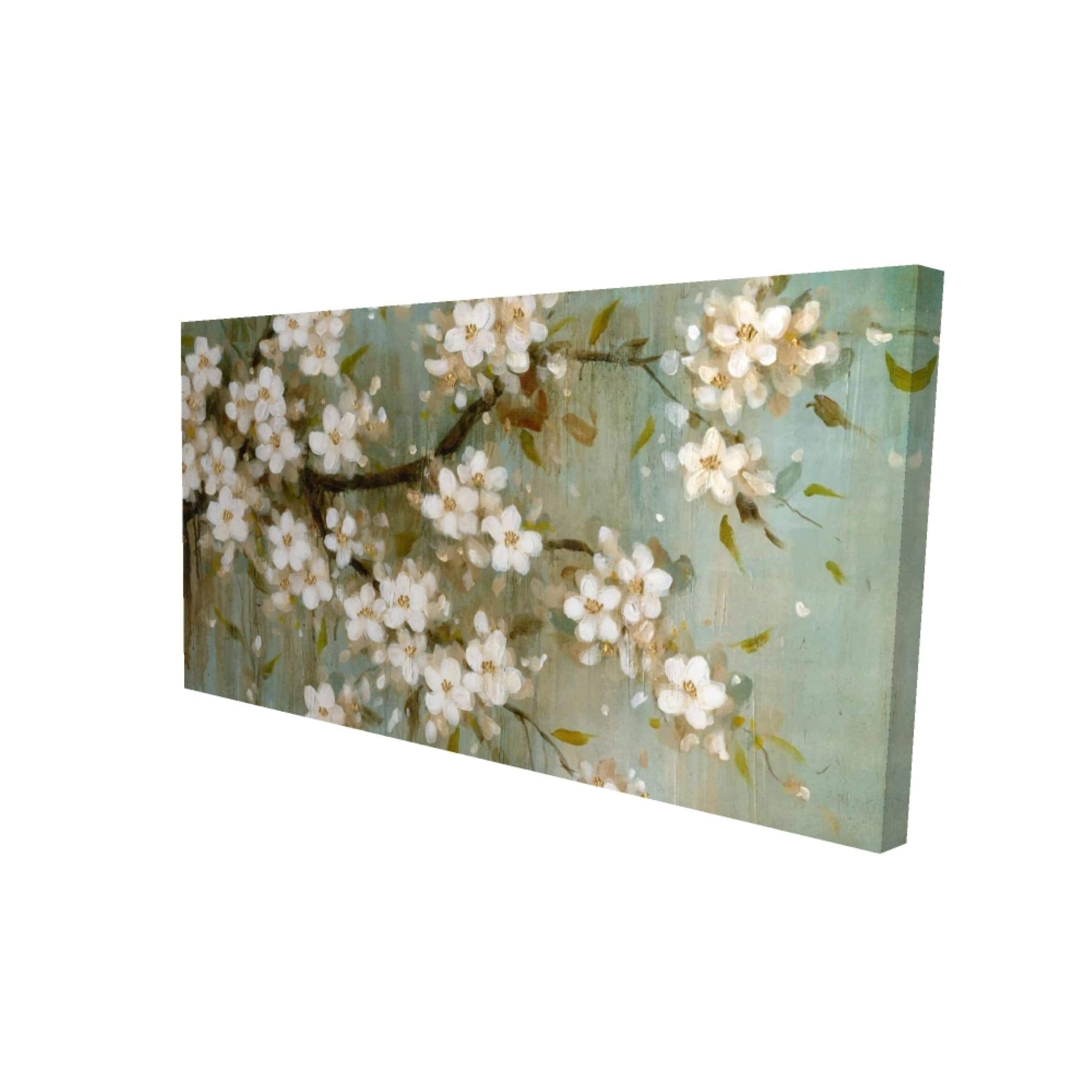 WHITE CHERRY BLOSSOM - Print on canvas by Begin Edition