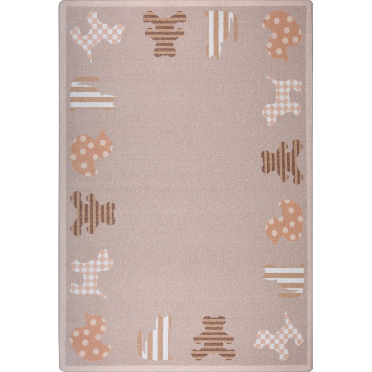Frisky Friends 54 x 78??area rug in color Beige
