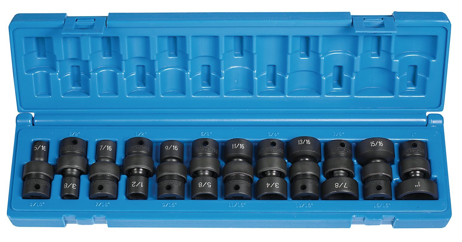 12-Piece 3/8 in. Drive SAE Universal Socket Set