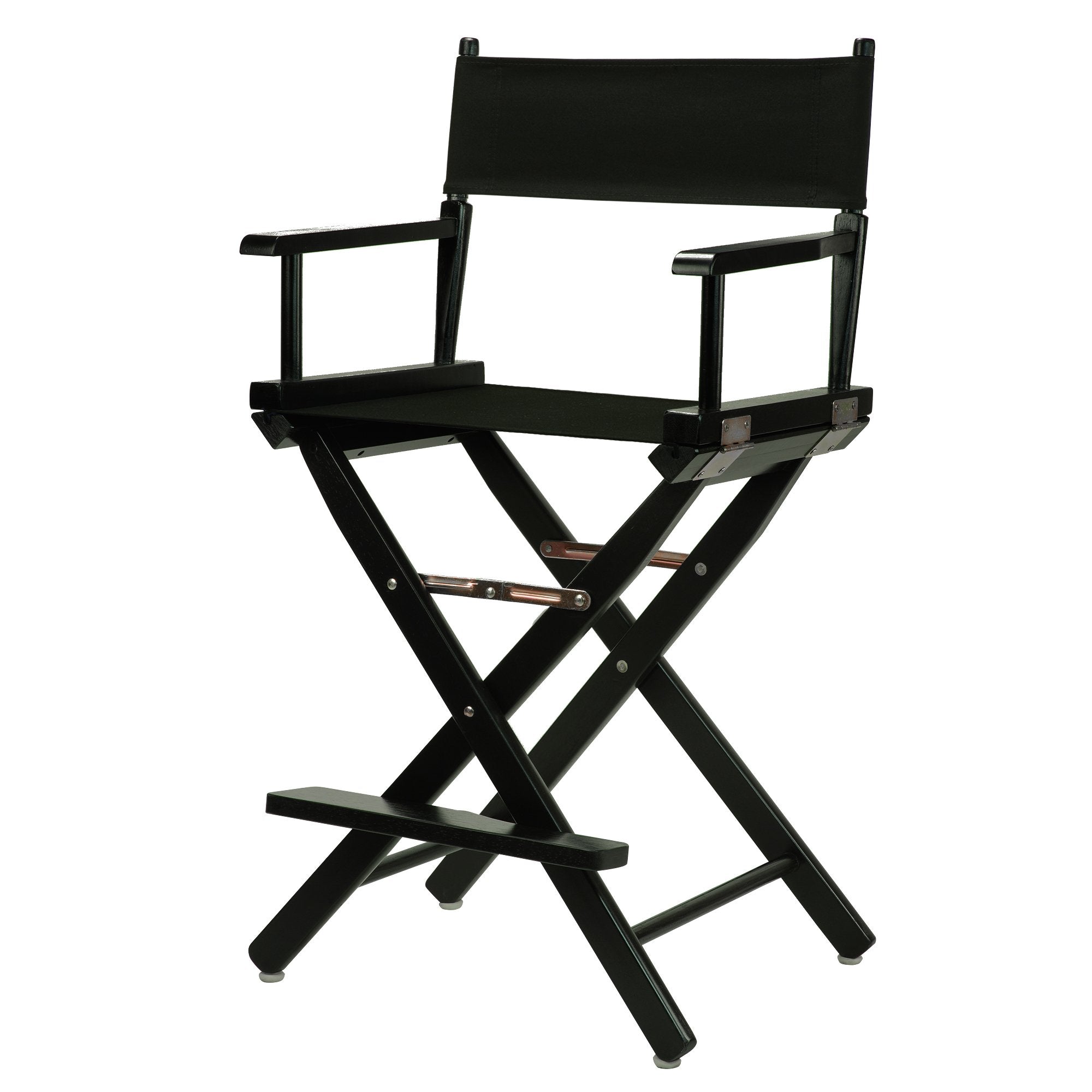 24 Directors Chair Black Frame-Black Canvas