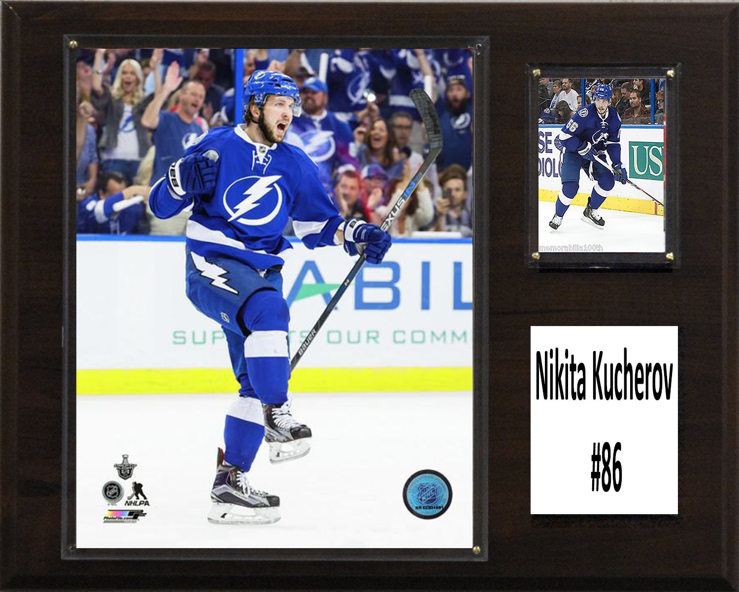 NHL 12x15″ Nikita Kucherov Tampa Bay Lighting Player Plaque